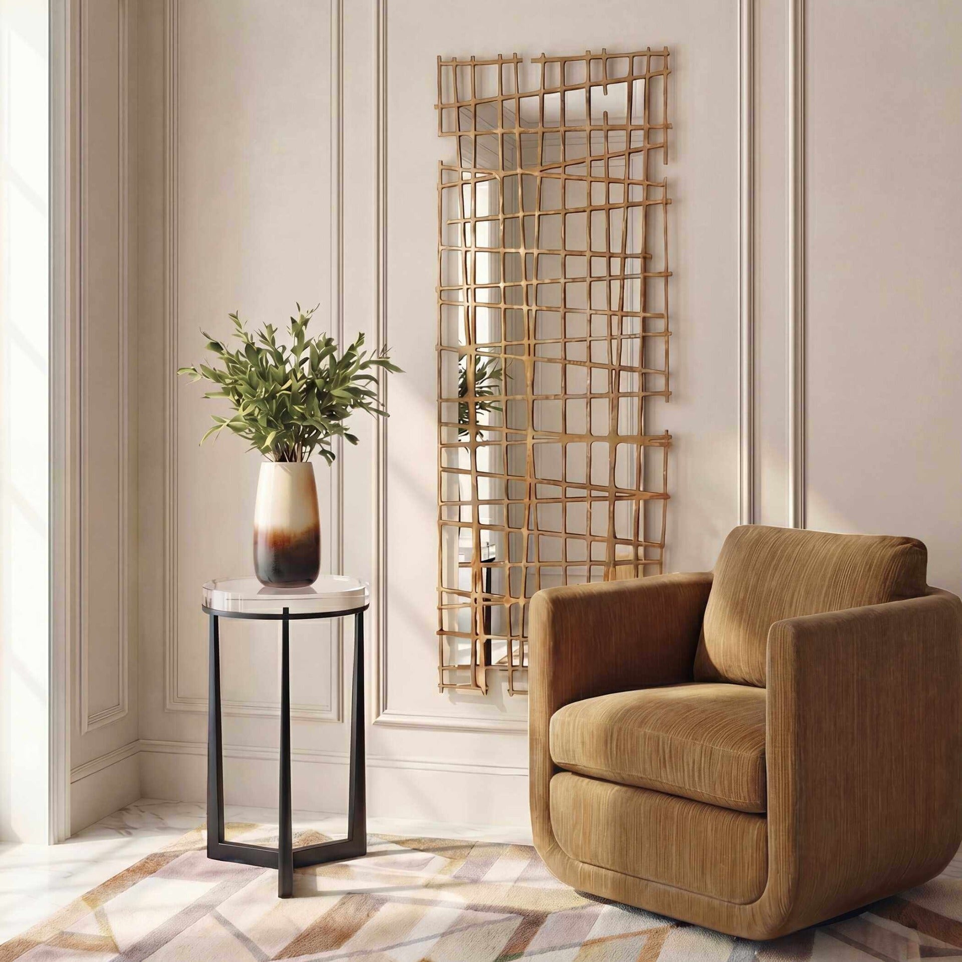 Golden Intersection Mirrored Wall Decor by Uttermost