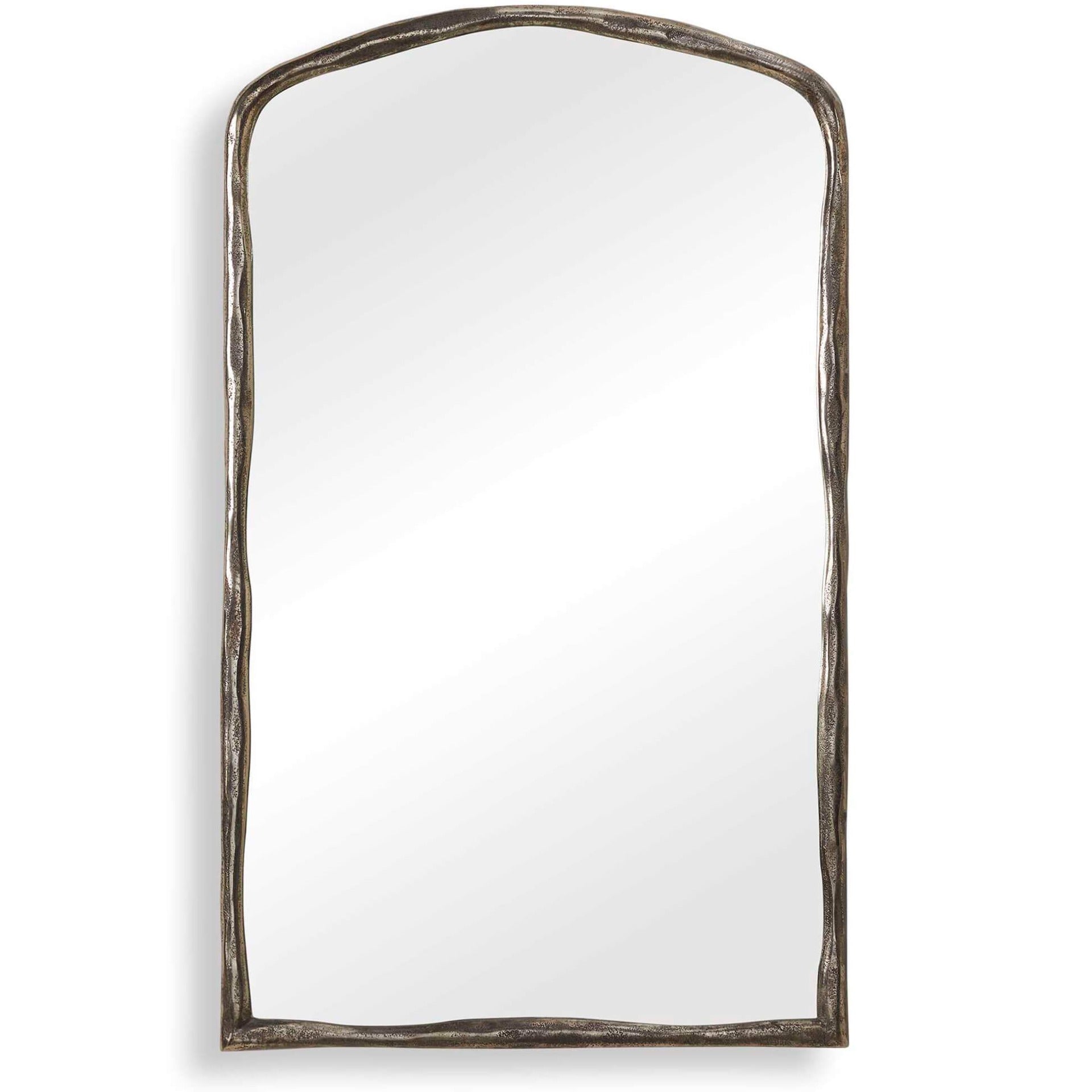 Hammered Antique Nickel Arch Mirror by Uttermost
