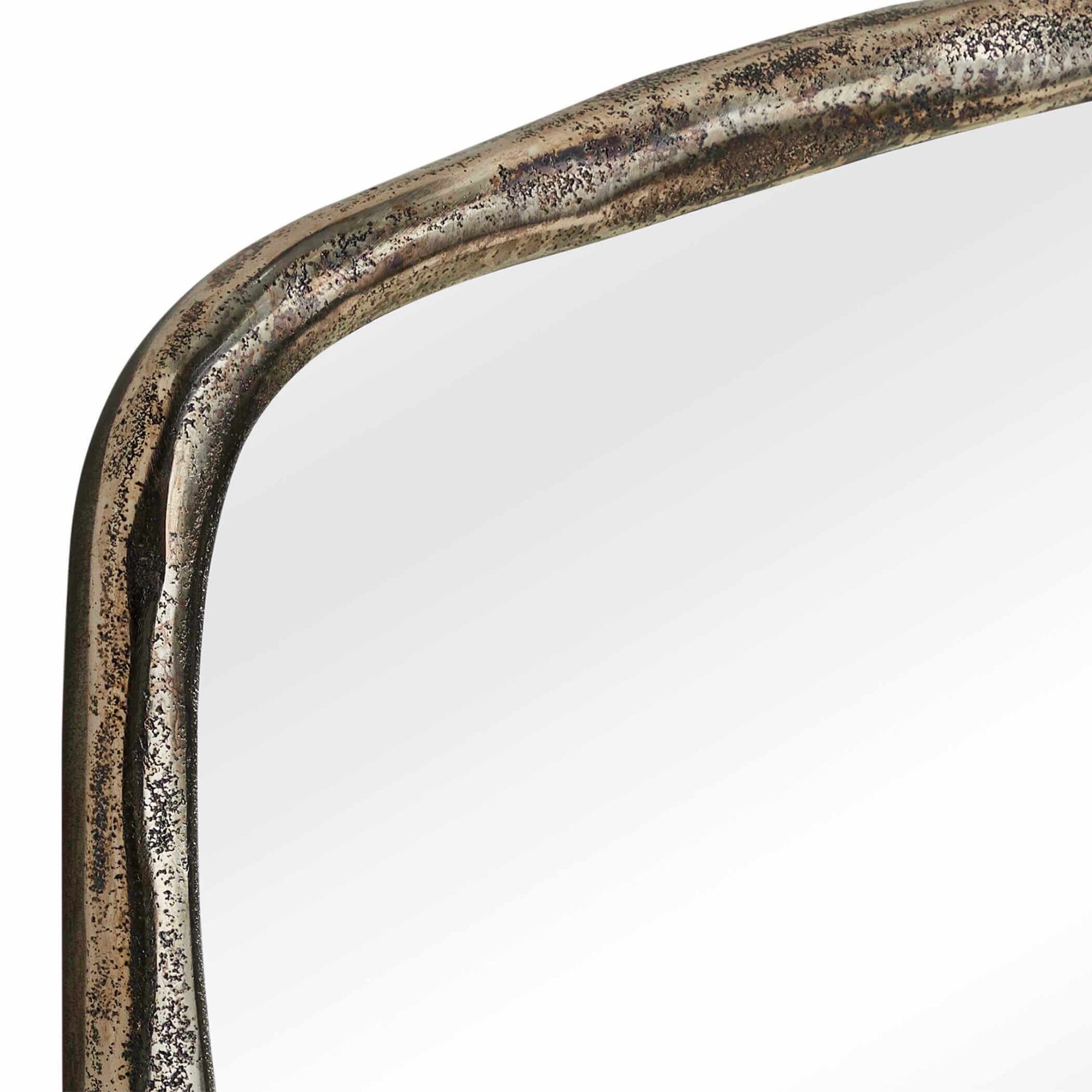 Hammered Antique Nickel Arch Mirror by Uttermost