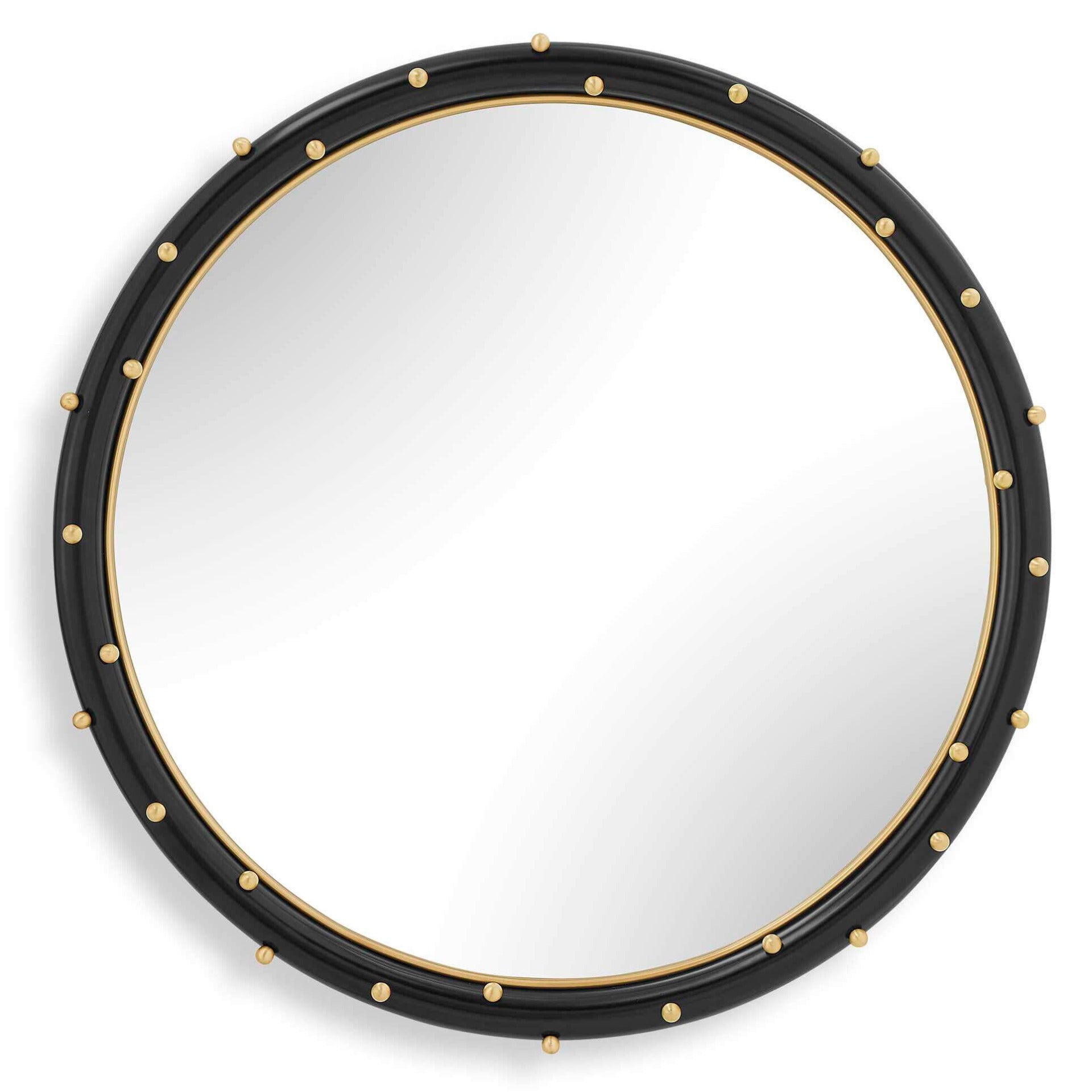 Helia Brass Round Mirror by Uttermost
