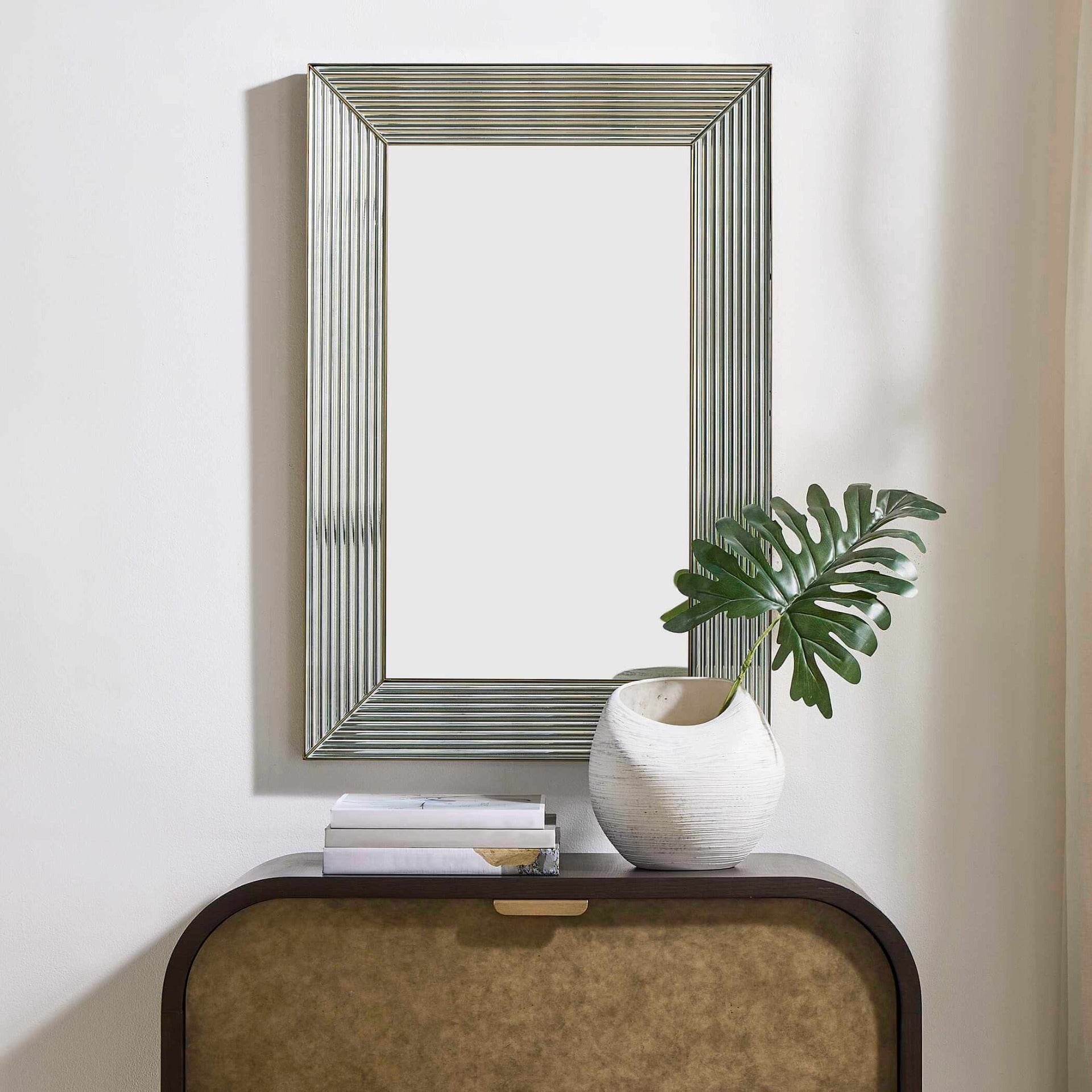 Illuminate Antique Brass Mirror by Uttermost