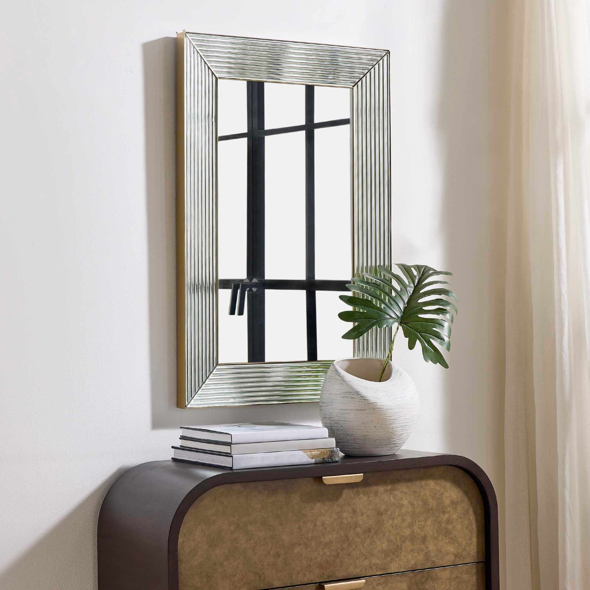 Illuminate Antique Brass Mirror by Uttermost