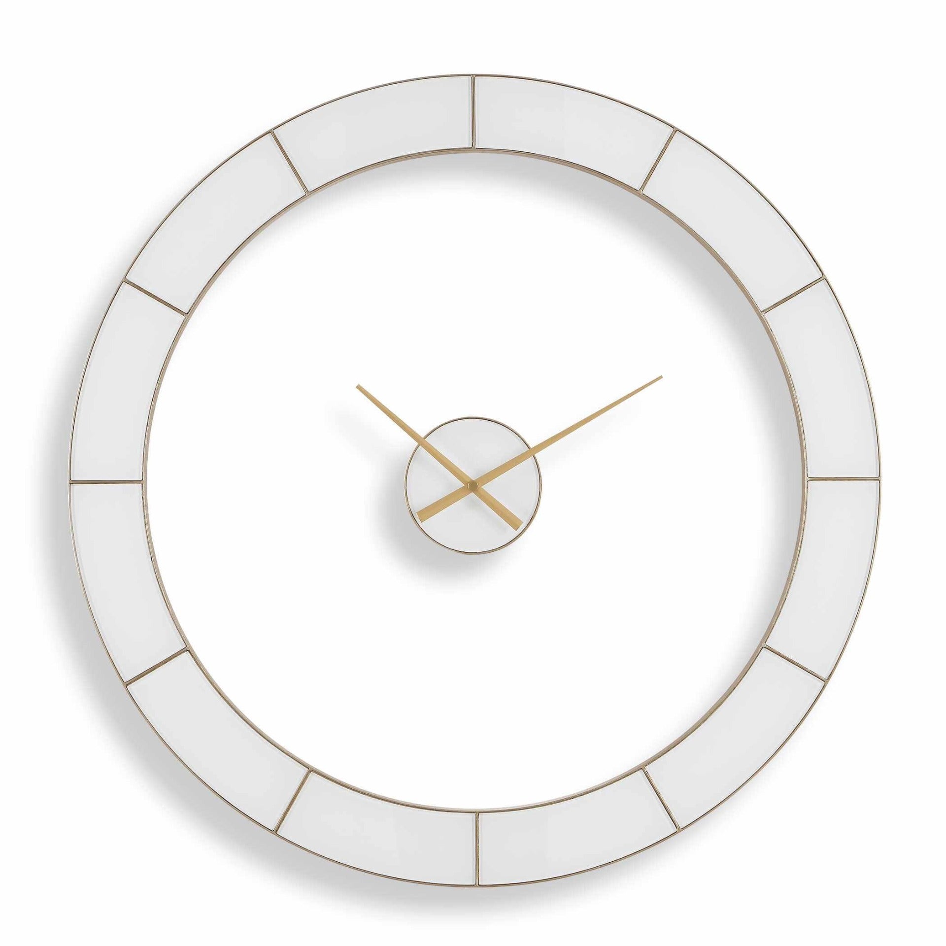 Ivory Halo Minimalist Wall Clock by Uttermost