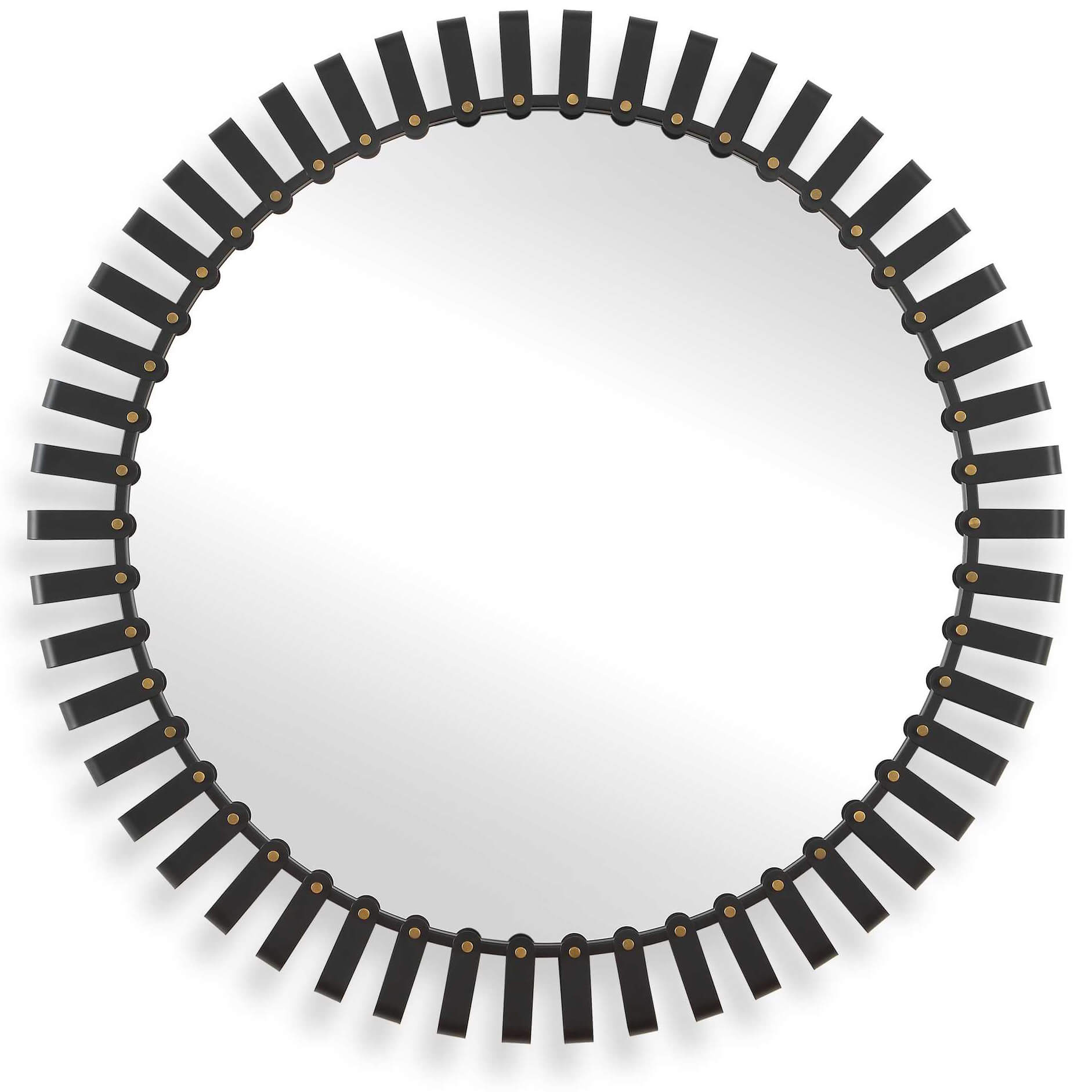 Jael Round Iron Bands Mirror by Uttermost