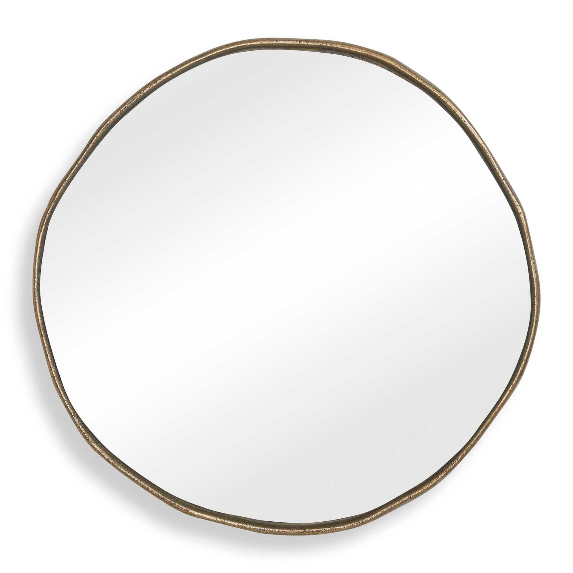 Lowen Round Brass Mirror by Uttermost