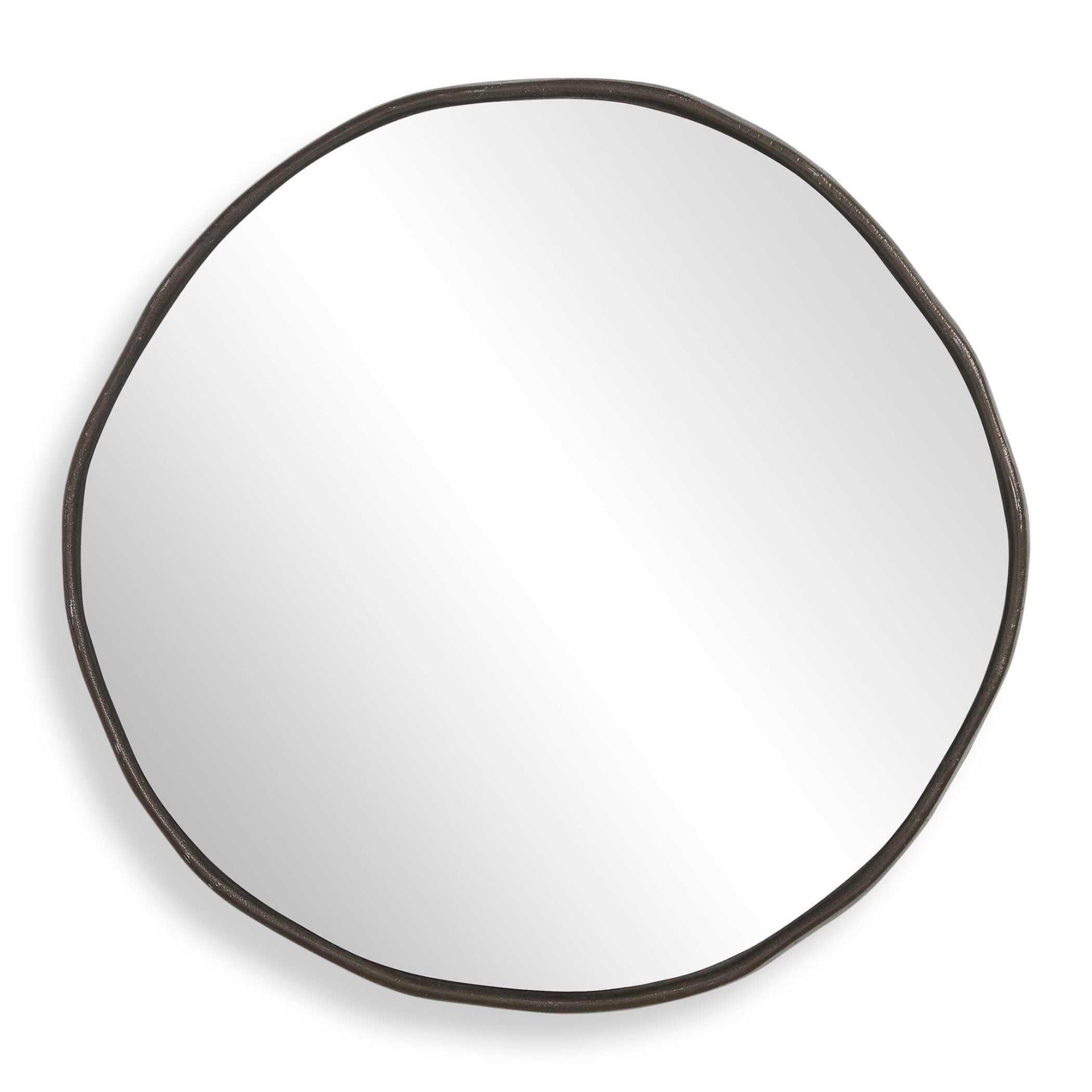 Lowen Round Bronze Mirror by Uttermost
