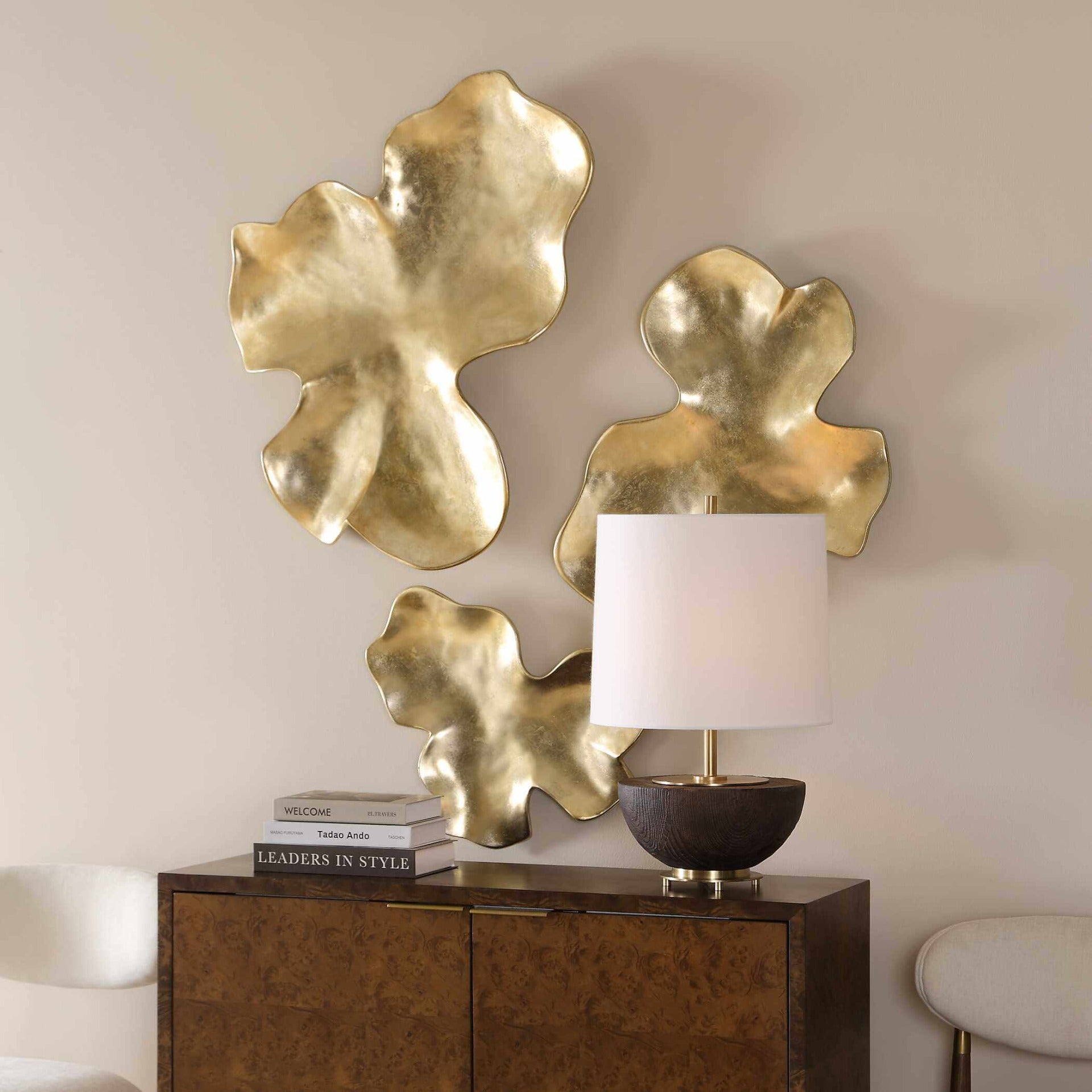 Lumina Gold Wall Decor - Set of 3 by Uttermost