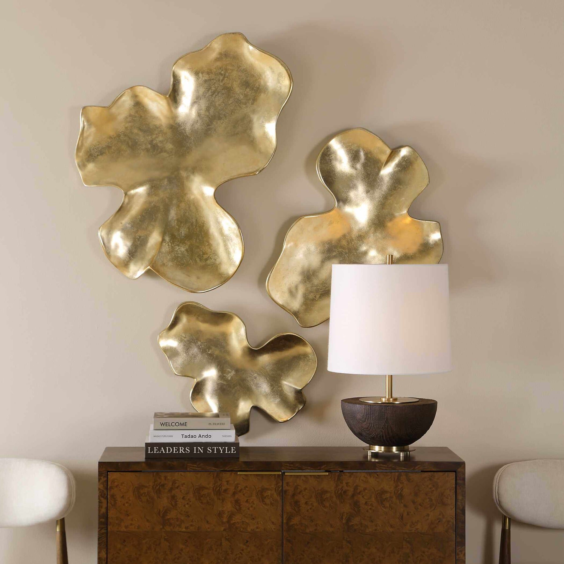 Lumina Gold Wall Decor - Set of 3 by Uttermost