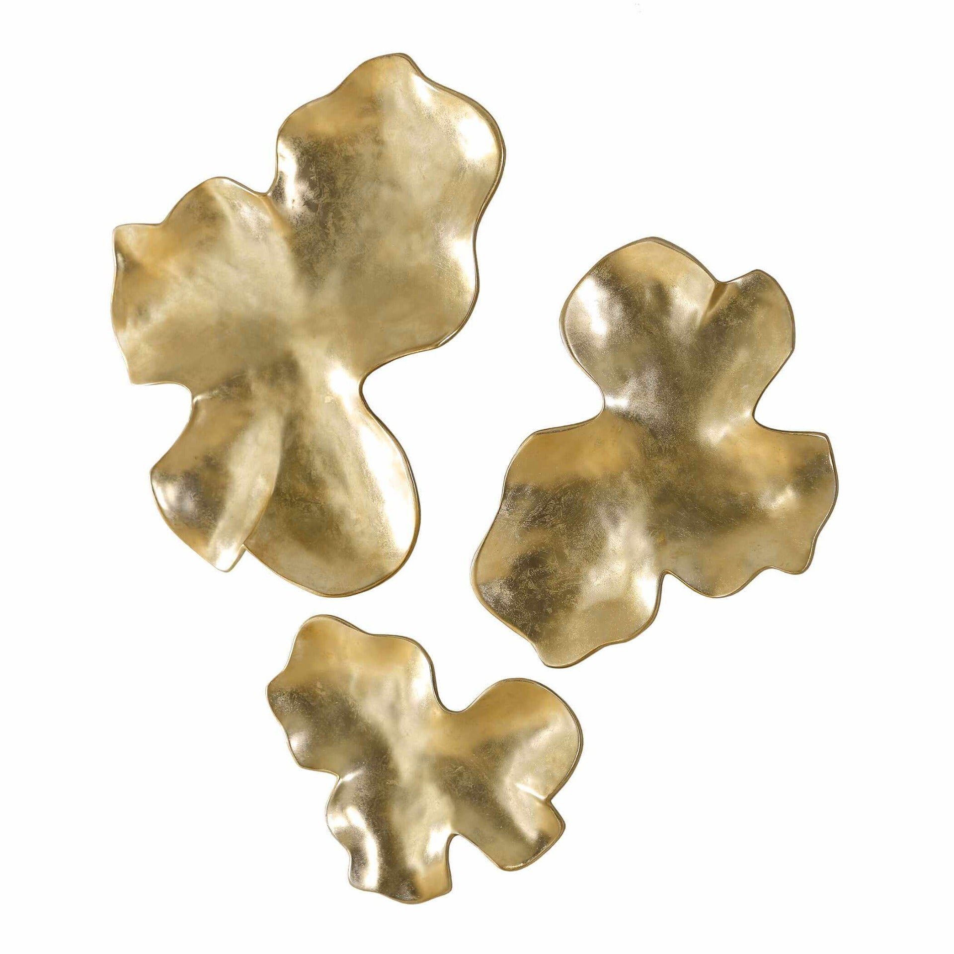 Lumina Gold Wall Decor - Set of 3 by Uttermost