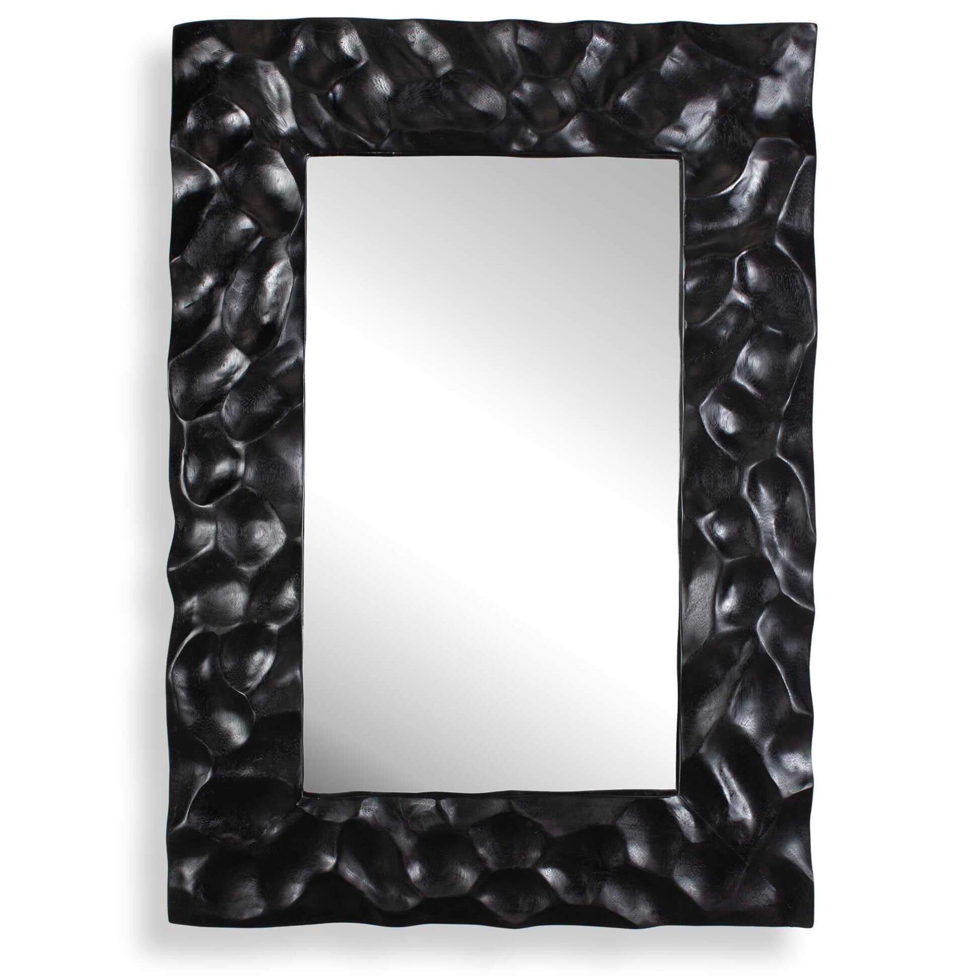 Malosi Black Carved Mirror by Uttermost