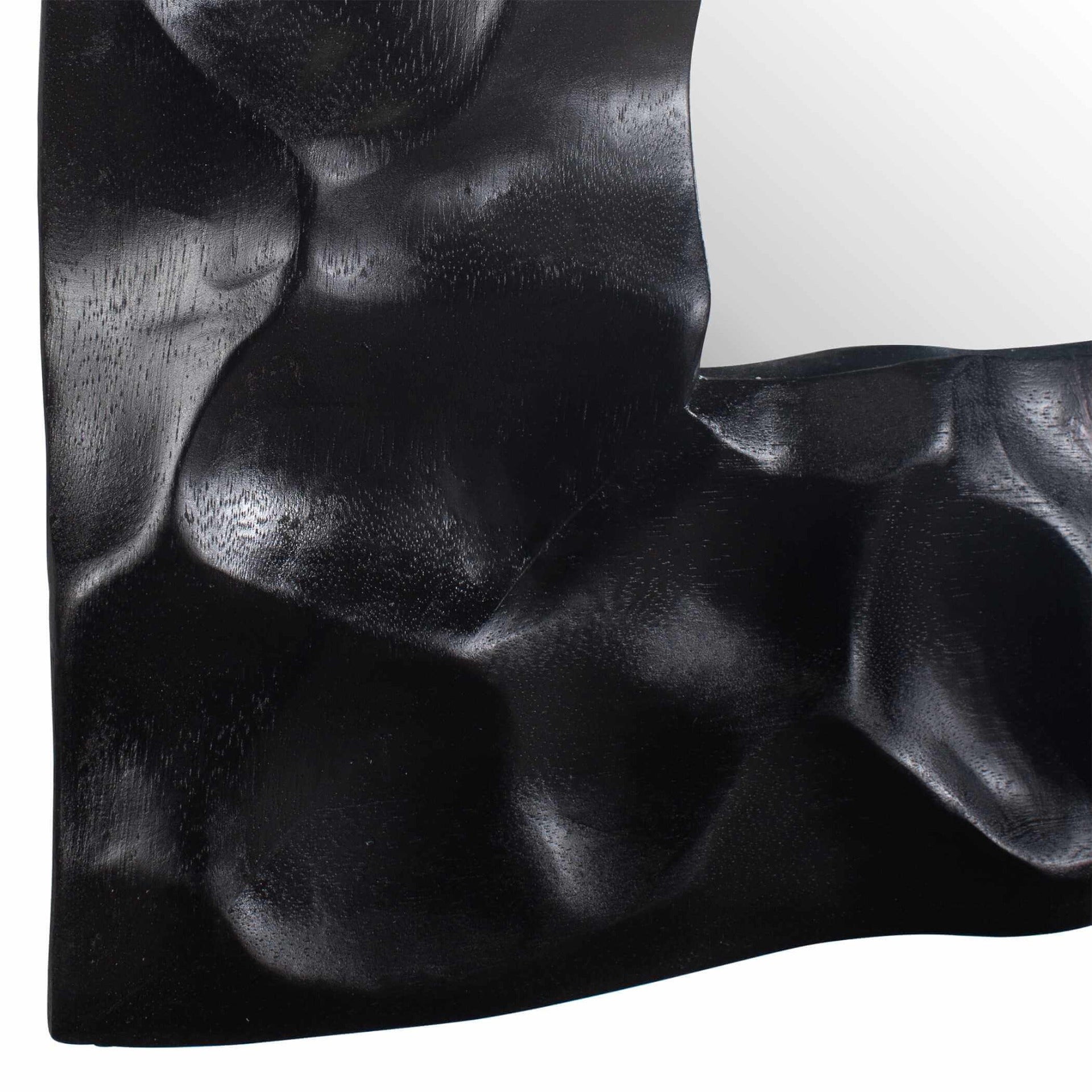 Malosi Black Carved Mirror by Uttermost