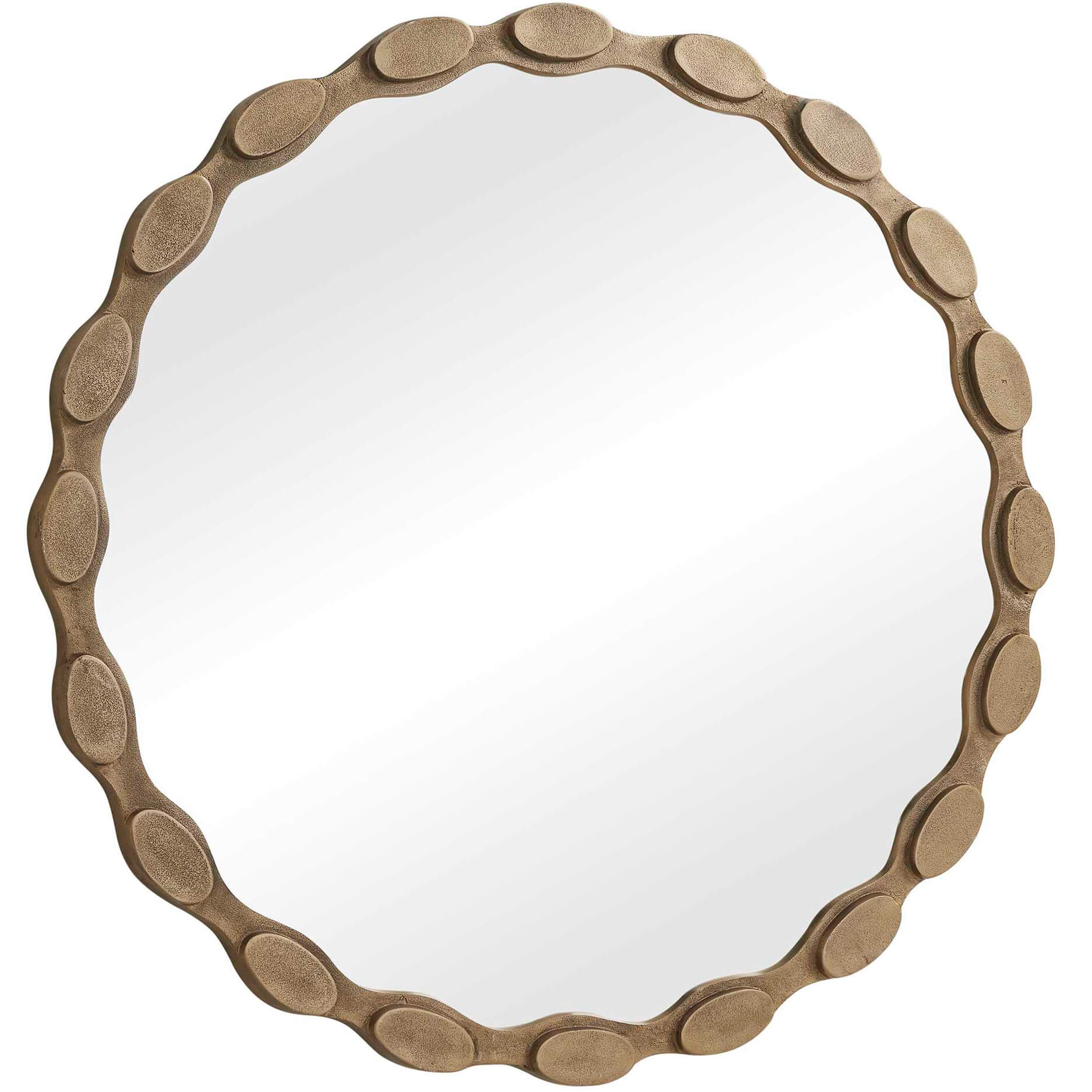 Marietta Round Brass Mirror by Uttermost