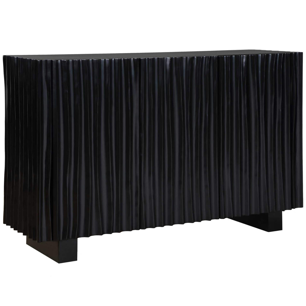 Mercado Black 3 Door Cabinet Uttermost