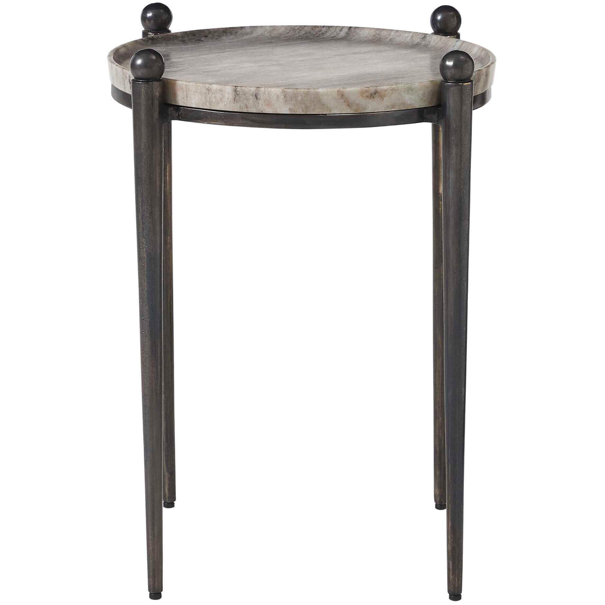 Nahunta Dark Bronze Side Table Uttermost