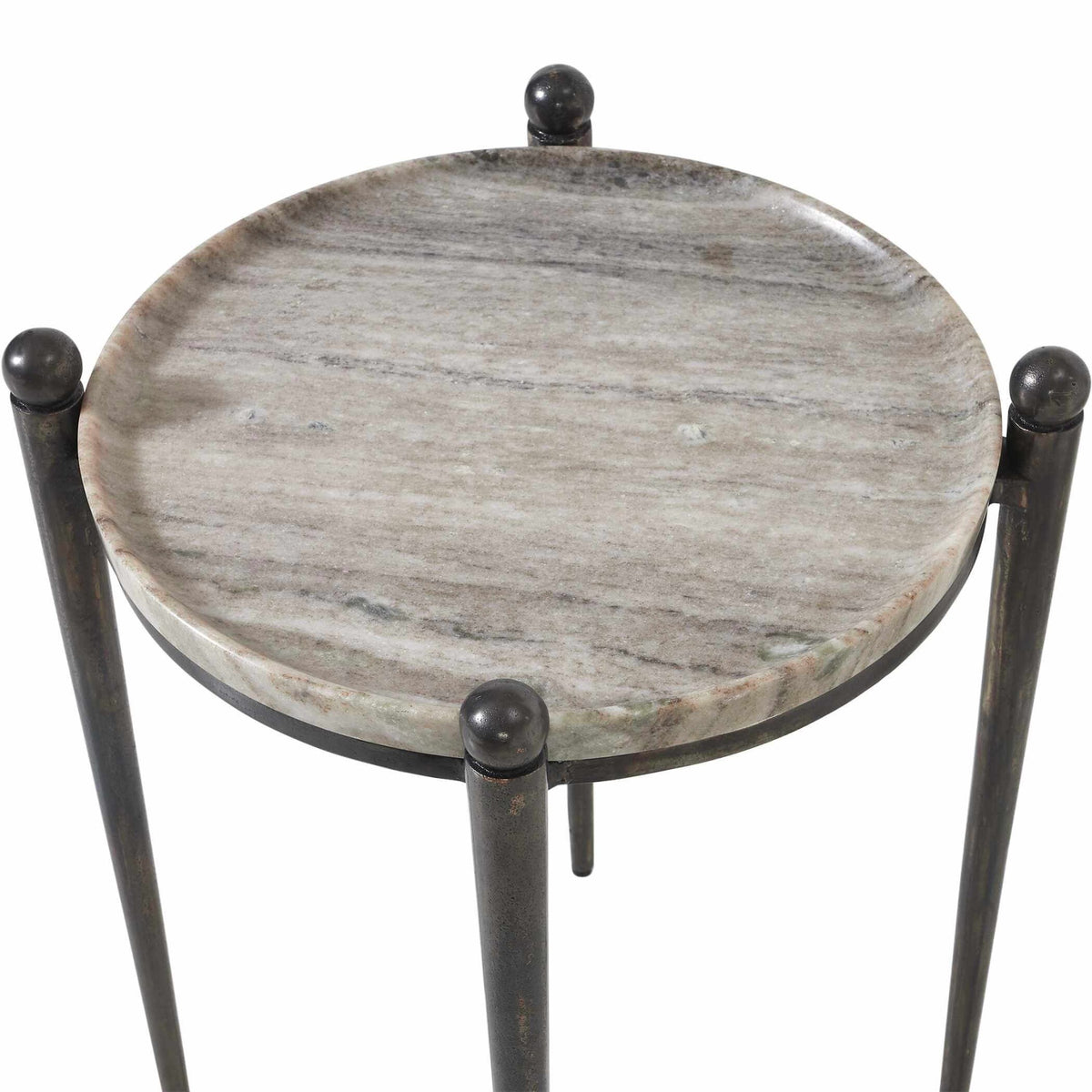 Nahunta Dark Bronze Side Table Uttermost