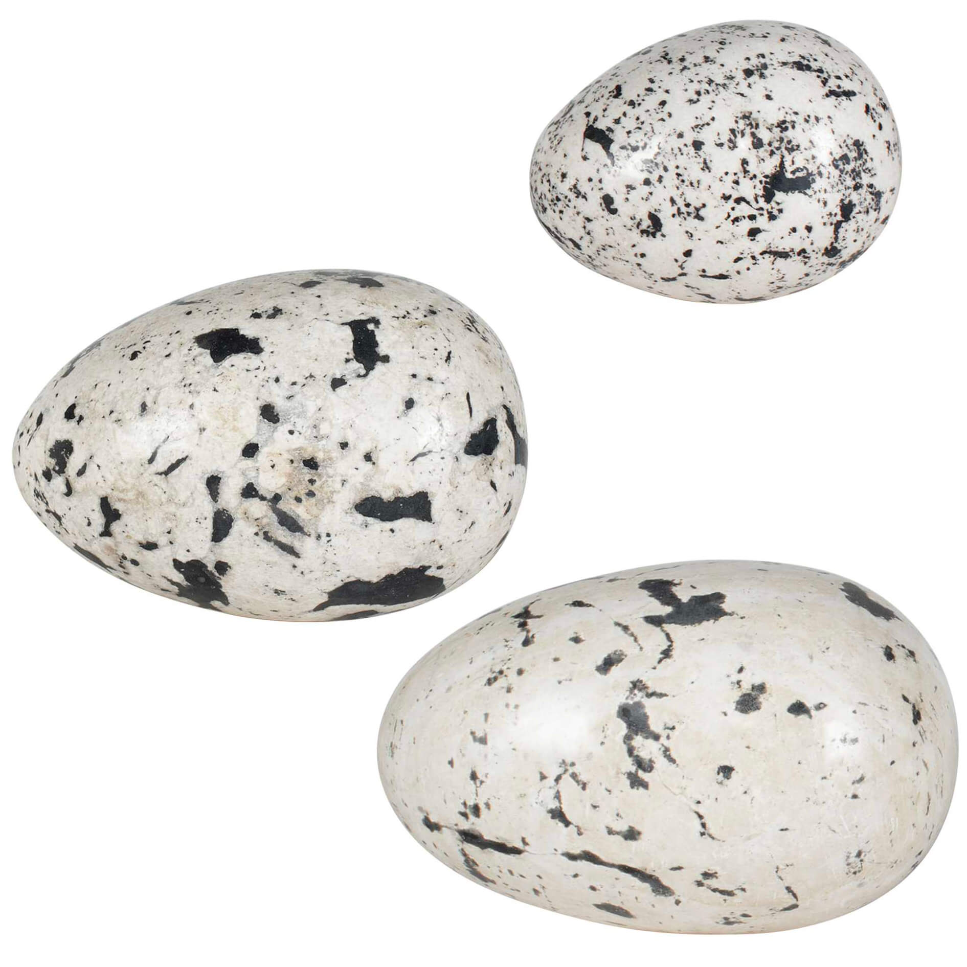 Nest Trio Indoor-Outdoor Stone Eggs - Set of 3 by Uttermost
