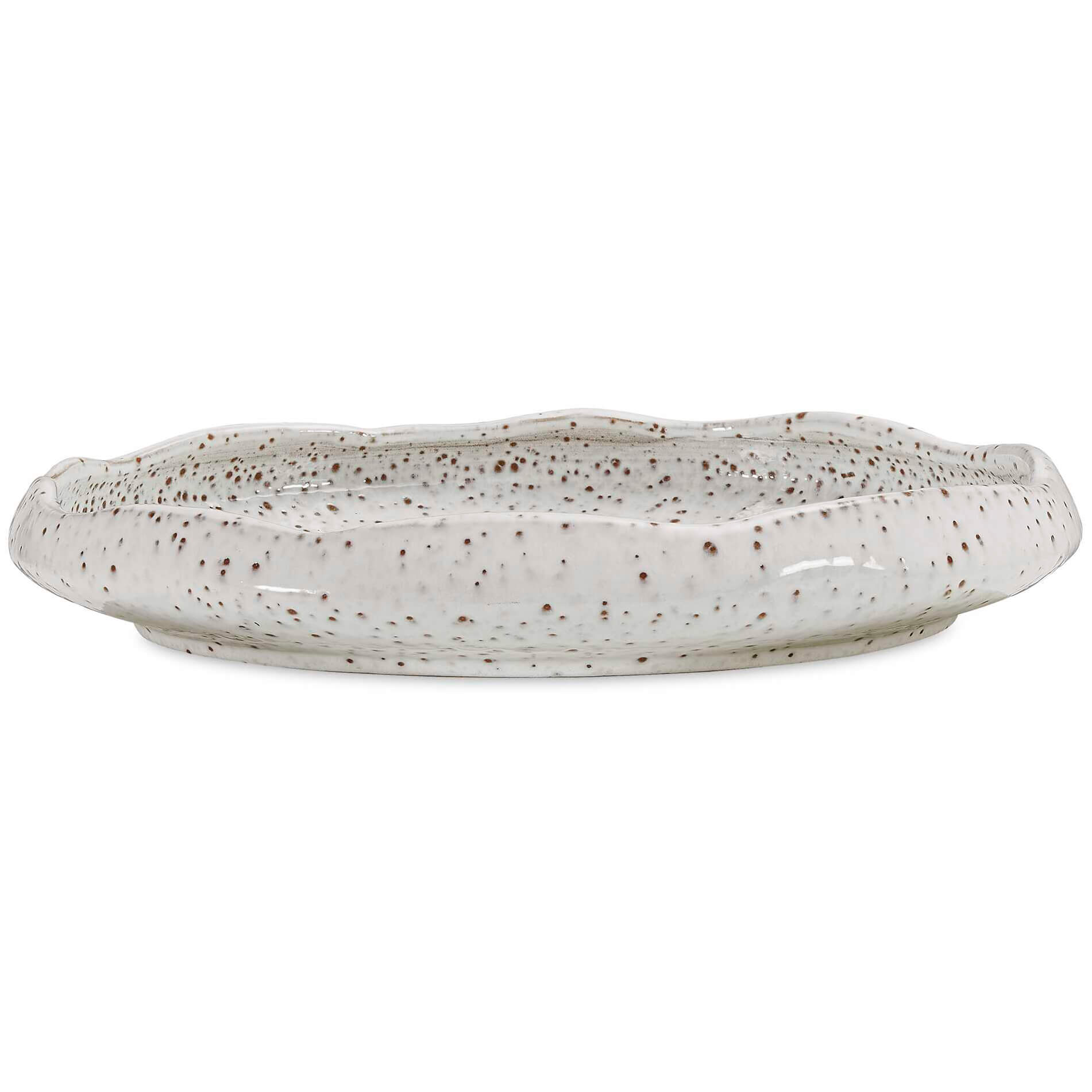 Stardust Ripple Indoor-Outdoor White Bowl by Uttermost
