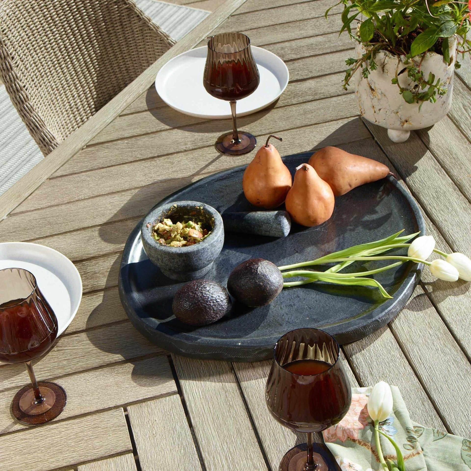 Stoneveil Indoor-Outdoor Stone Tray by Uttermost