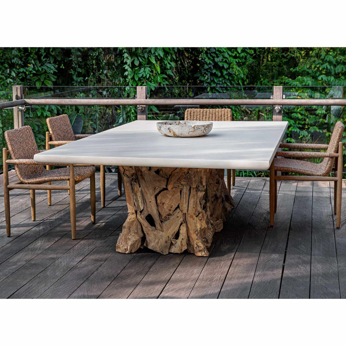 Stonewood Indoor-Outdoor Ping-Pong Dining Table by Uttermost