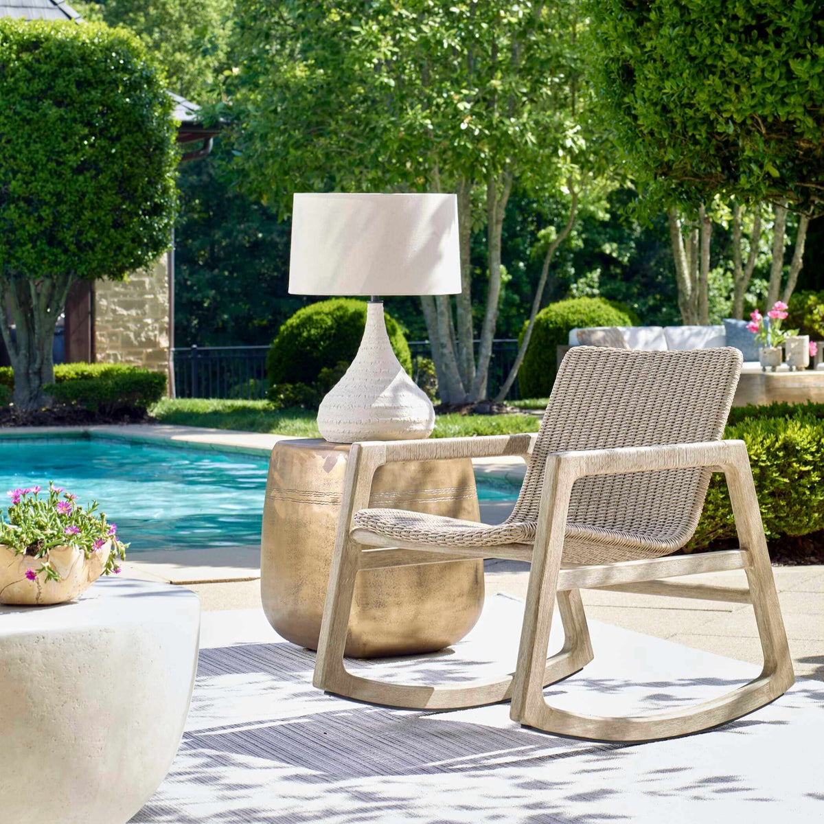 Sumba Outdoor Wicker Rocking Chair by Uttermost
