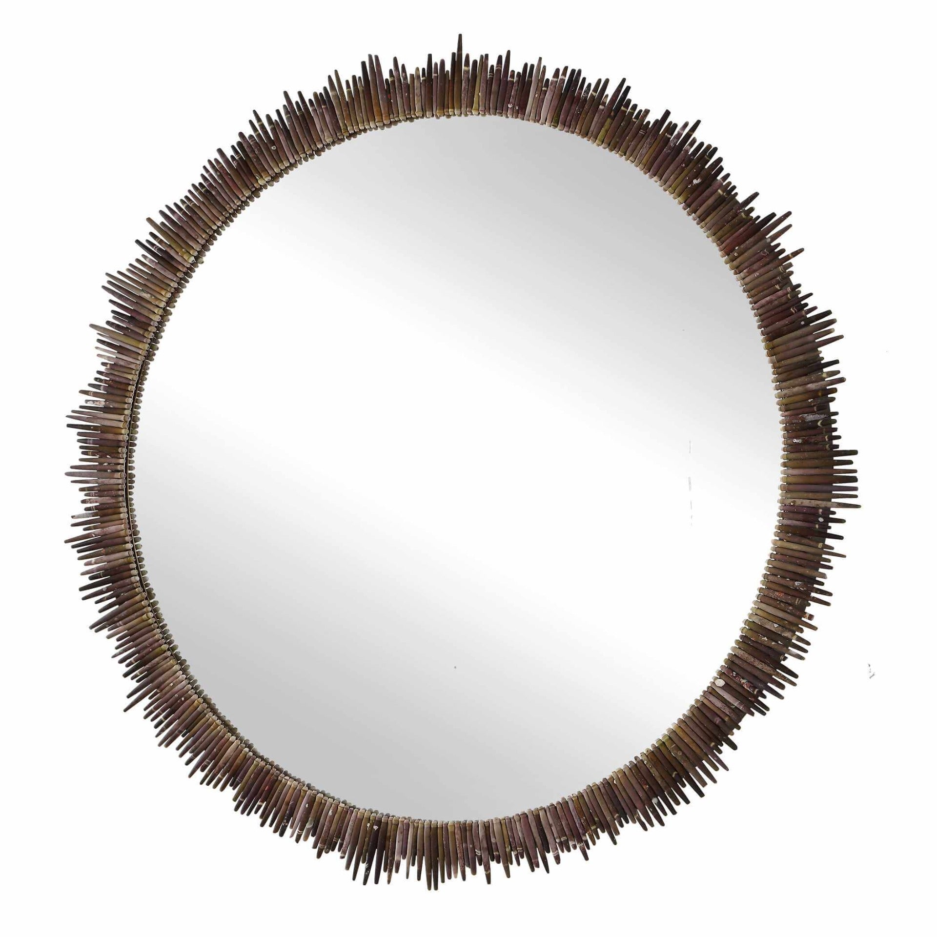 Tiger Sea Urchin Round Mirror by Uttermost