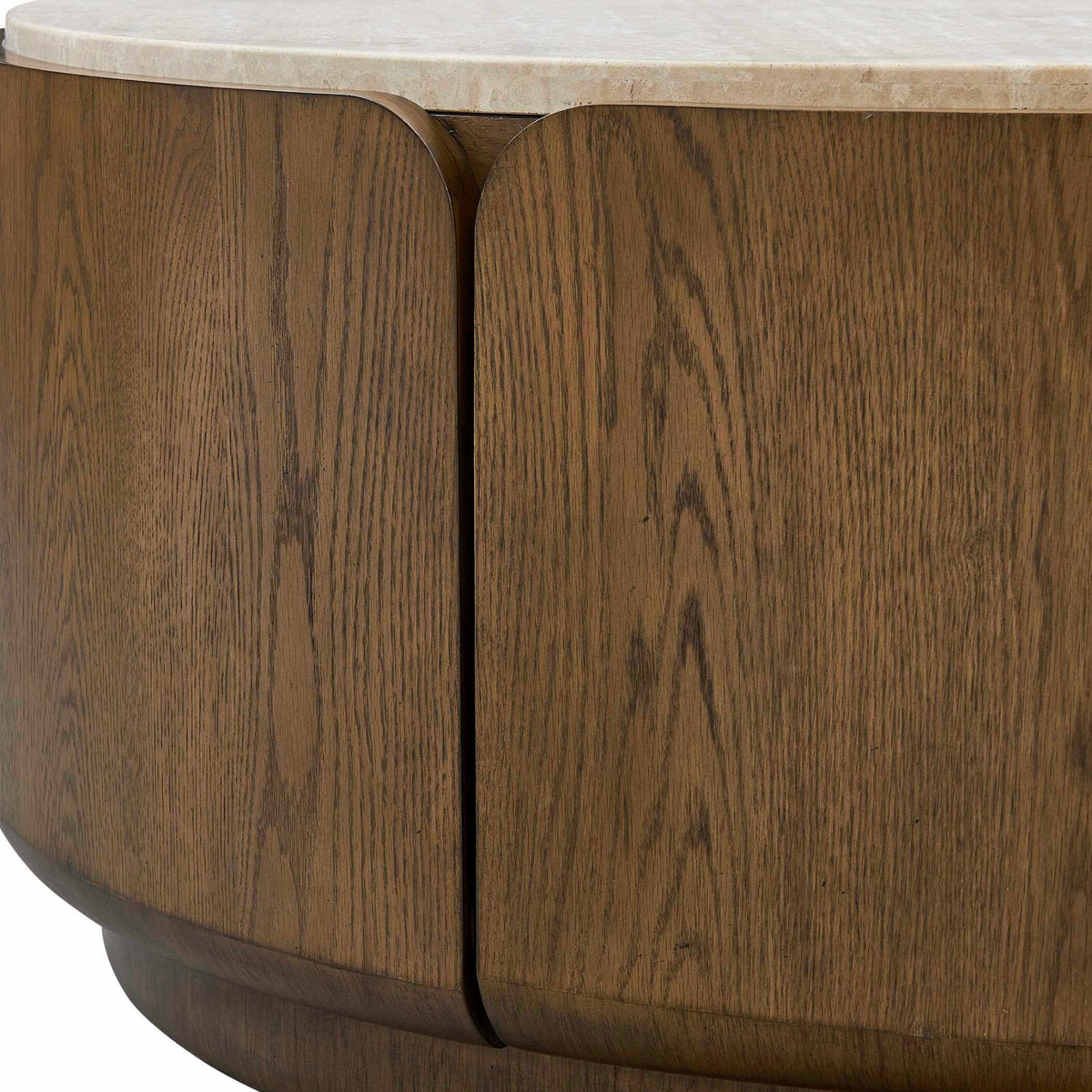 Tindall Round Travertine Coffee Table Uttermost