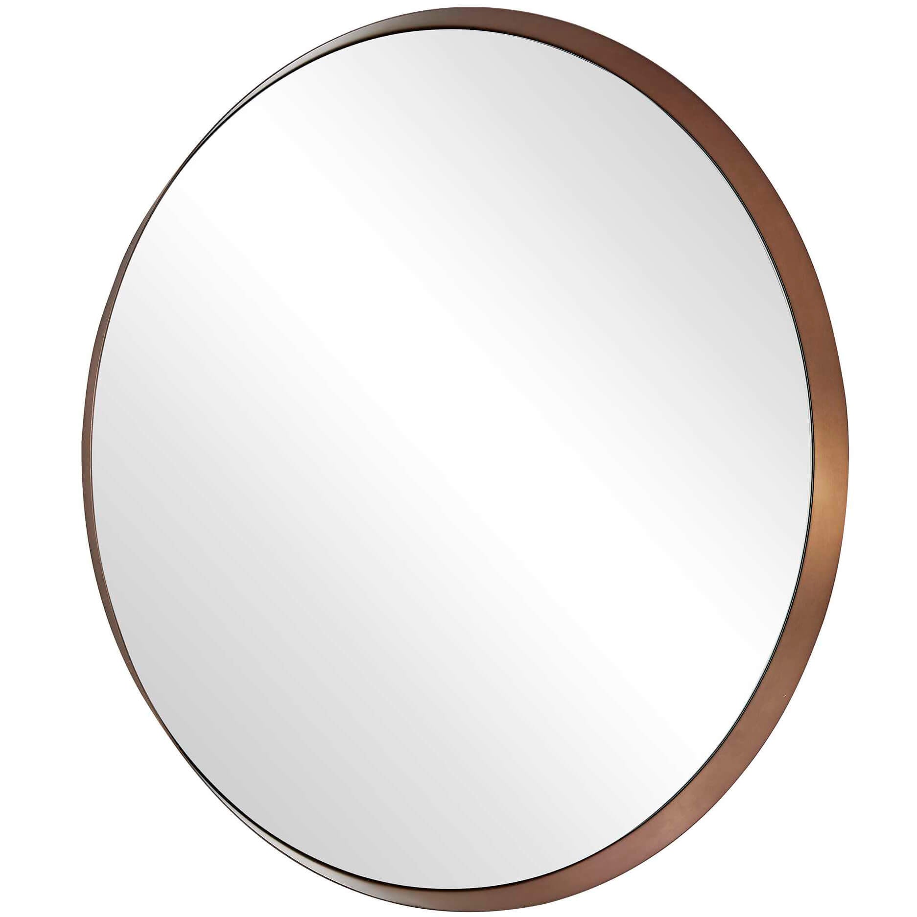 Torrado Round Bronze Mirror by Uttermost