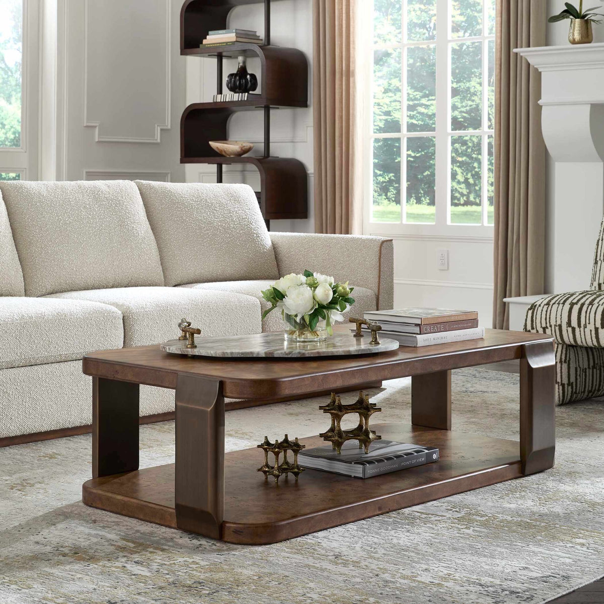 Vance Mappa Burl Coffee Table by Uttermost