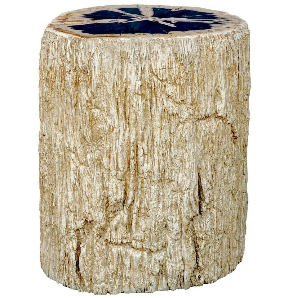 Arco Top Accent Table in Petrified Wood by Uttermost