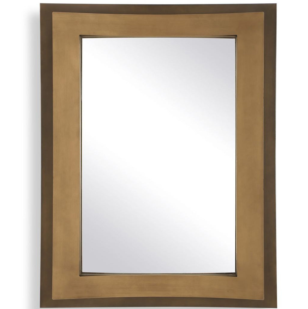 Around The Bend Mirror in Golden Bronze by Uttermost