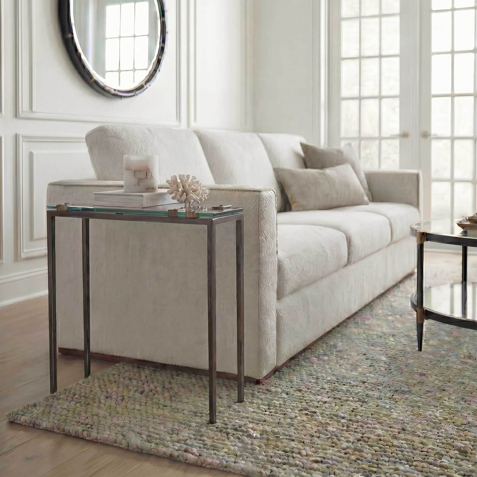 Averona Glass Top Side Table by Uttermost