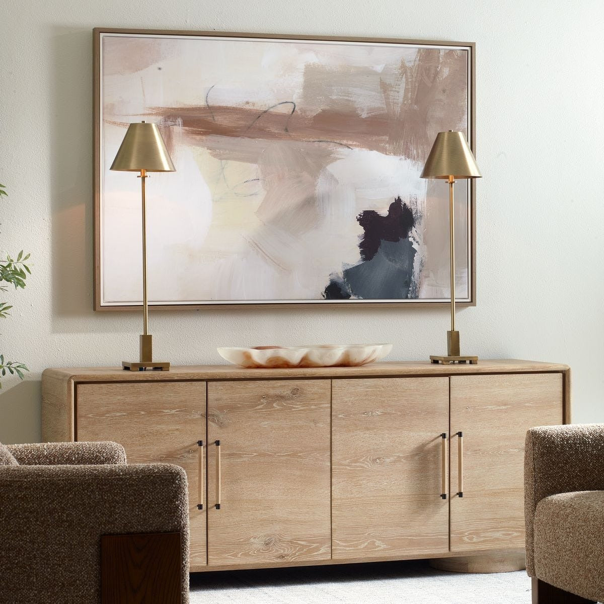 Bluster Framed Abstract Canvas by Uttermost