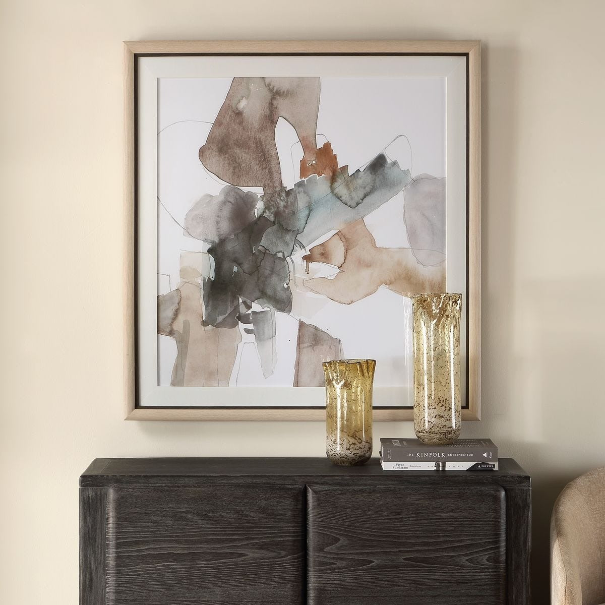 Cohesion Framed Abstract Print by Uttermost