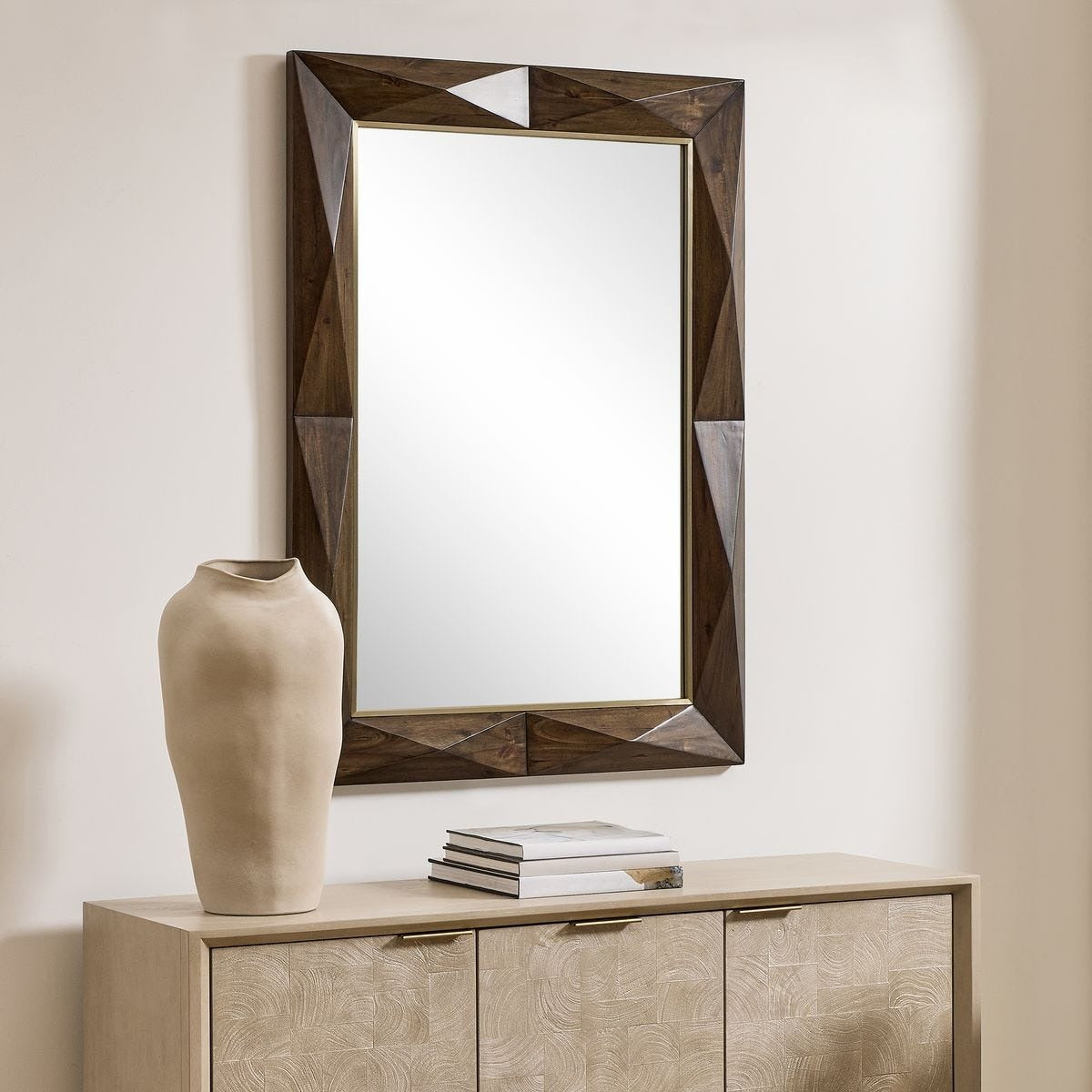 Diamond In The Rough Mirror in Wood by Uttermost
