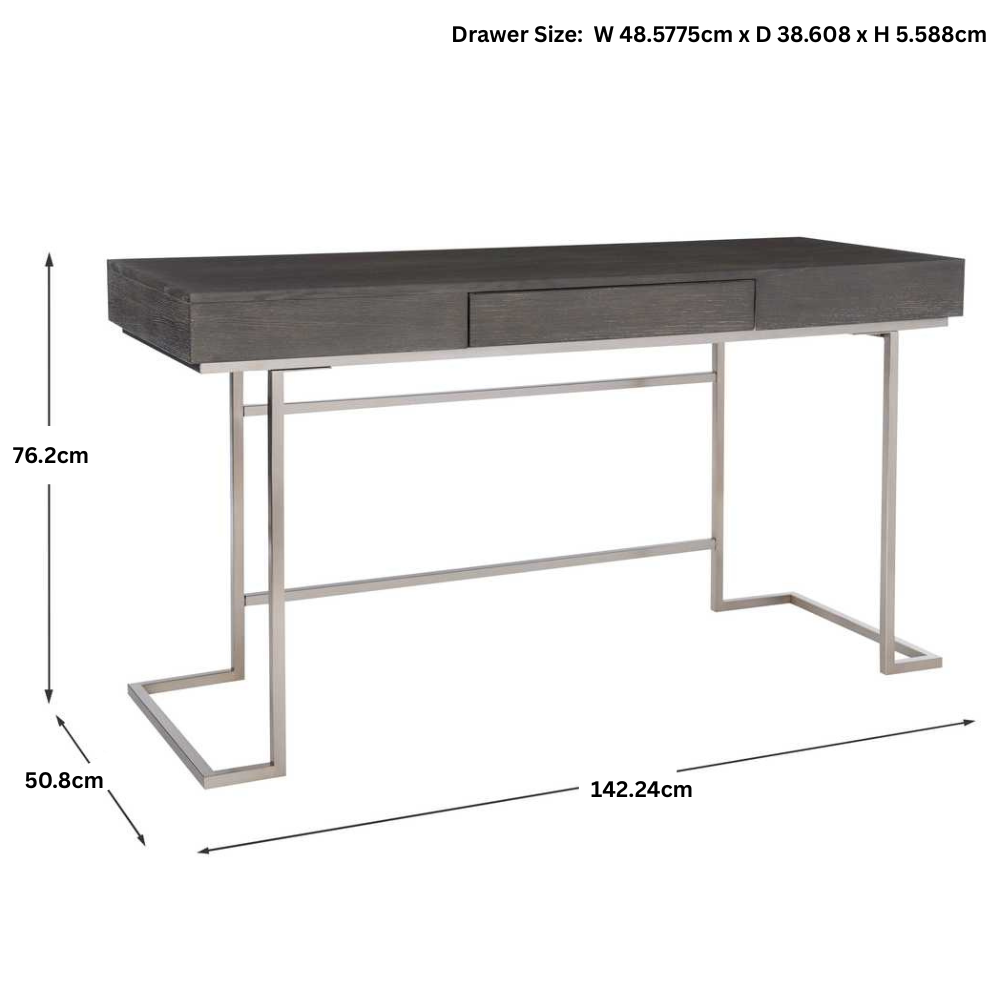 Claude Modern Oak Desk by Uttermost