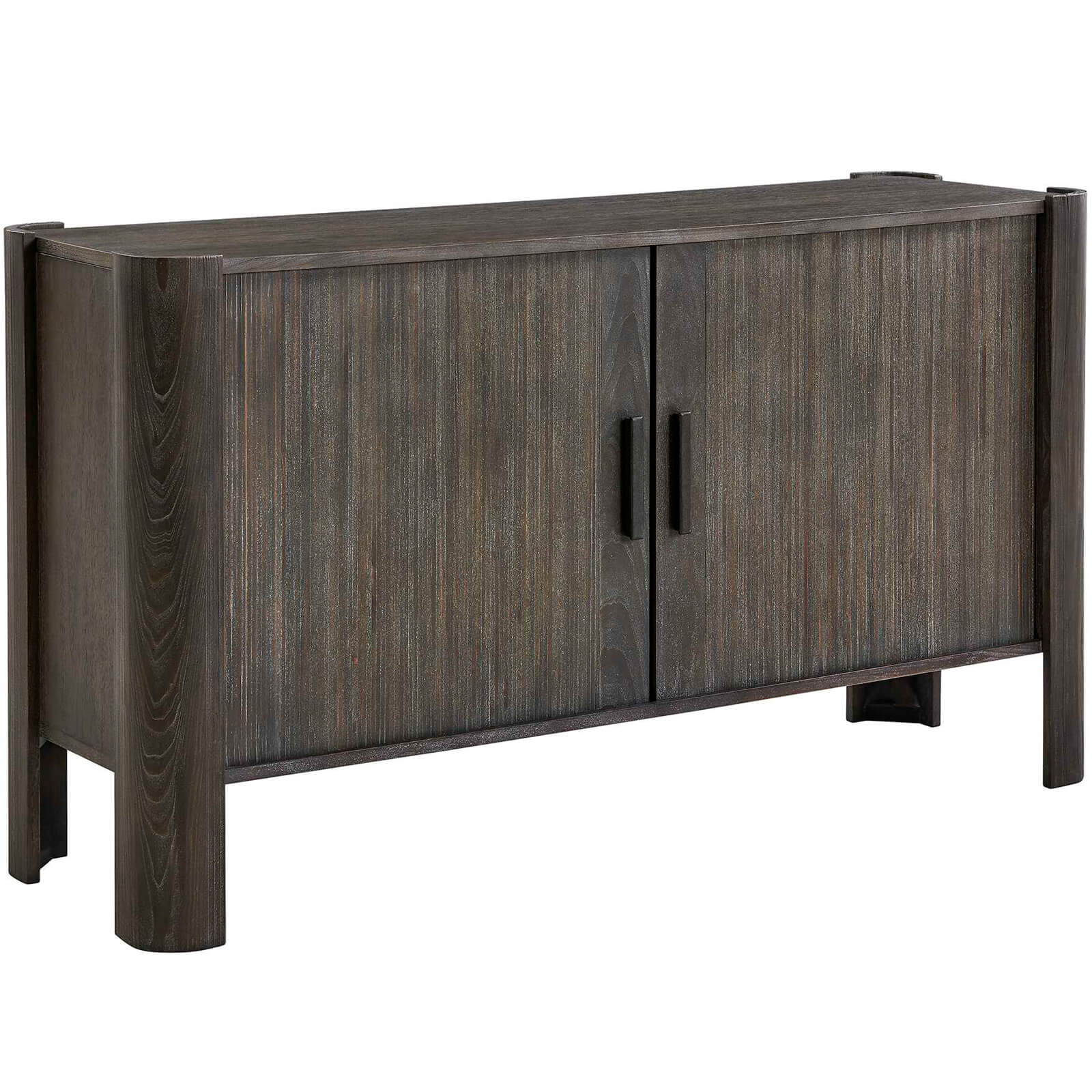 Drury 2 Door Storage Cabinet in Dark Grey by Uttermost