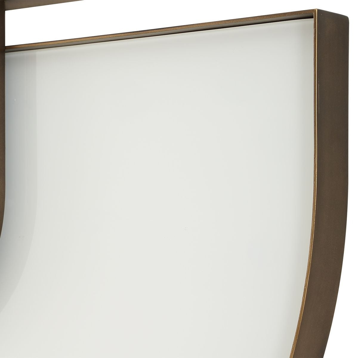 Encase Modern Oval Mirror in White by Uttermost