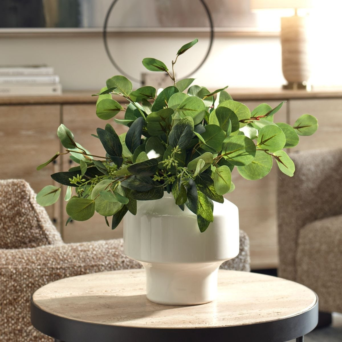 Essence Eucalyptus Accent and Vase by Uttermost