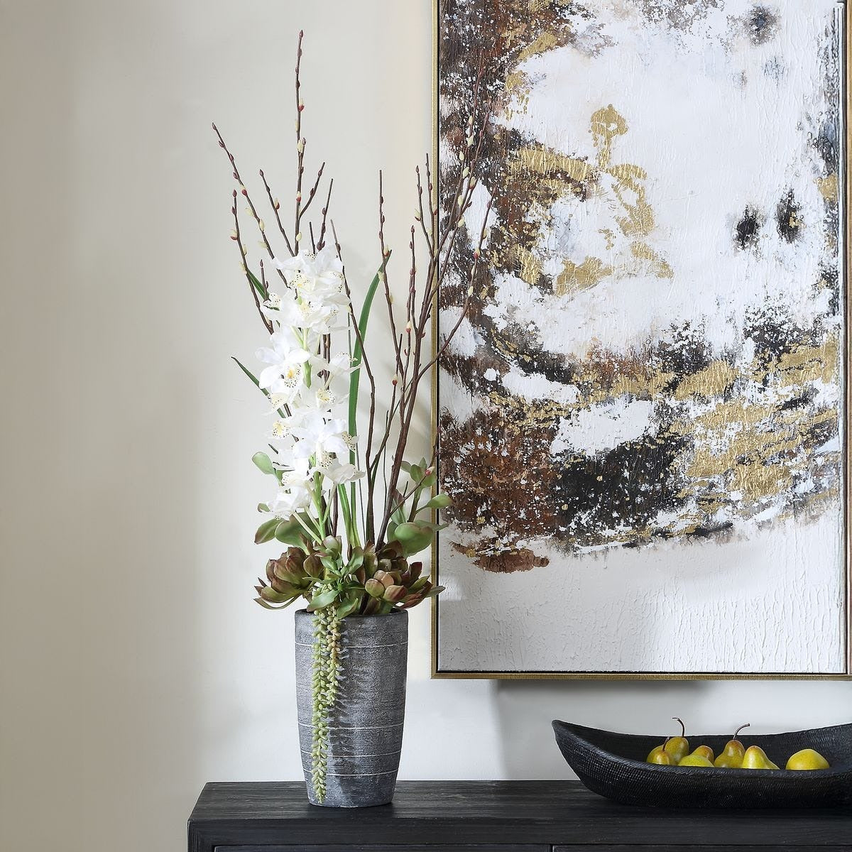 Eterna Orchid Centerpiece and Vase by Uttermost
