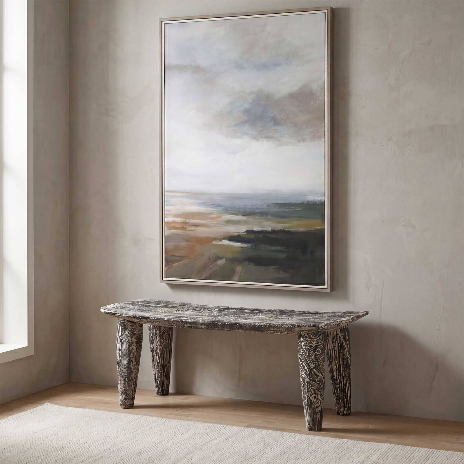 Fade To Black Wood Bench by Uttermost