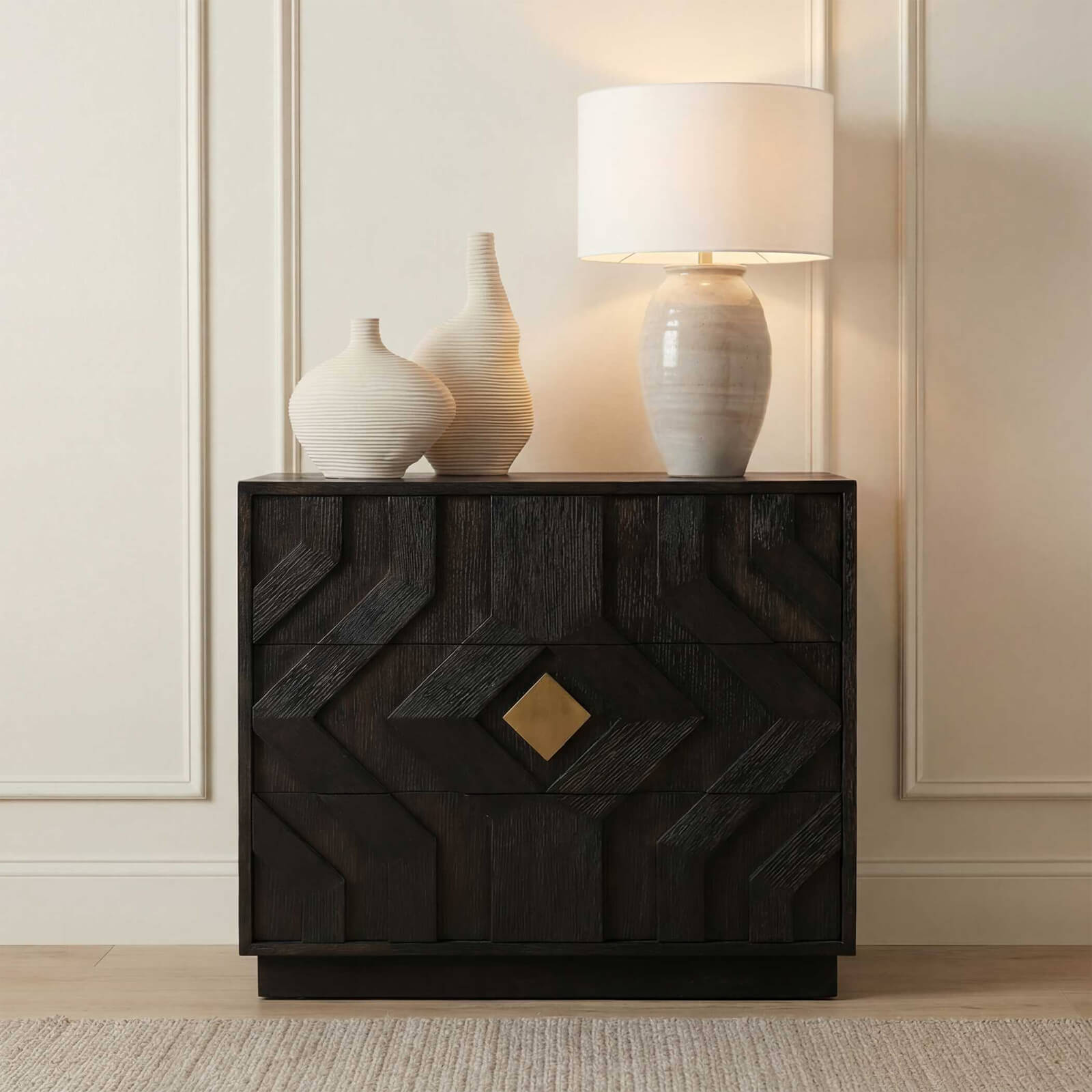 Faulkner 3 Drawer Modern Chest of Drawers by Uttermost