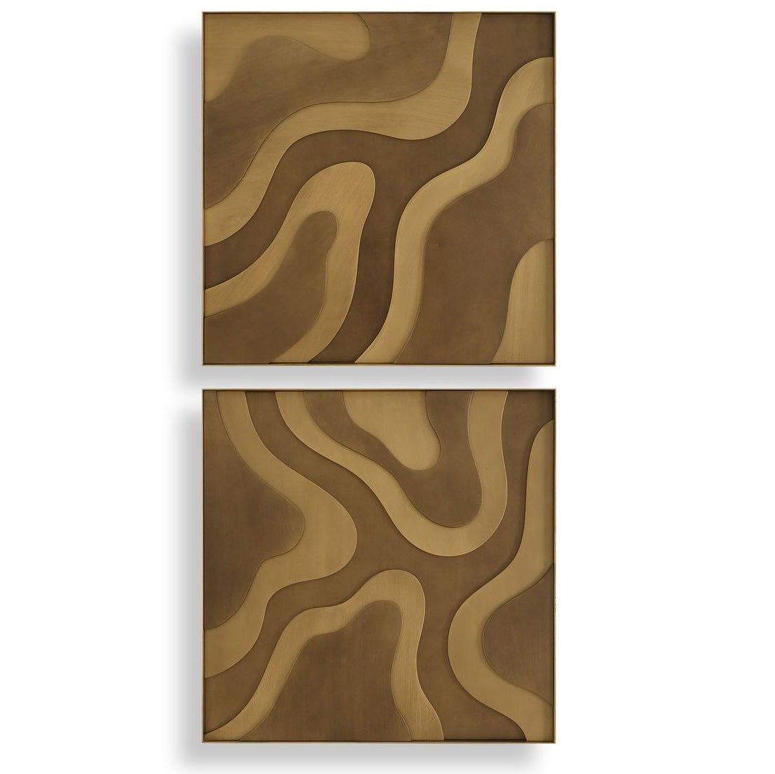 Golden Terrain Wooden Wall Decor - Set of 2 by Uttermost