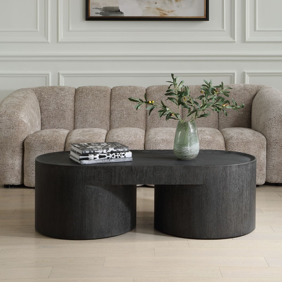 Isbell Coffee Table in Black Stain by Uttermost