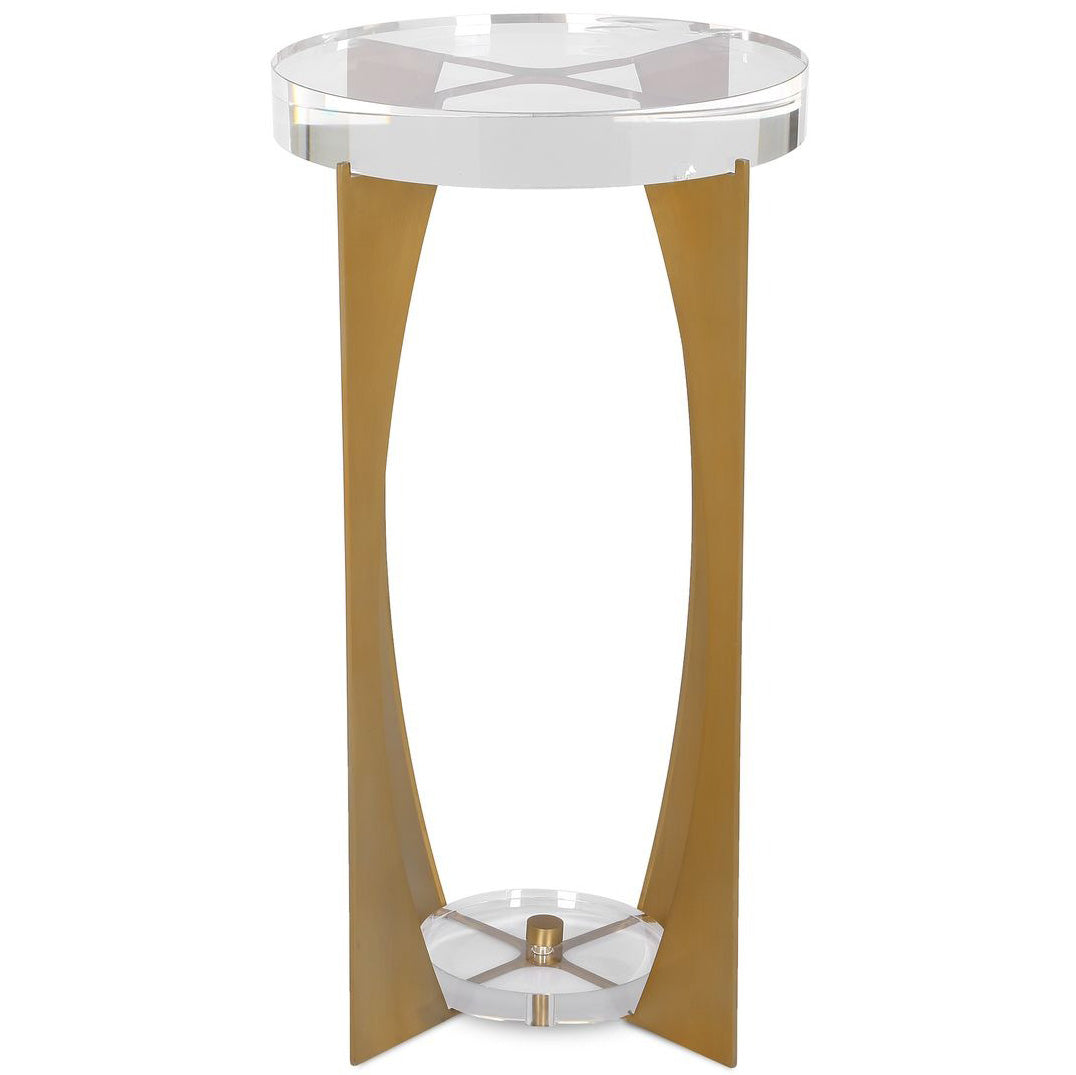 Kolkata Accent Table in Brass by Uttermost
