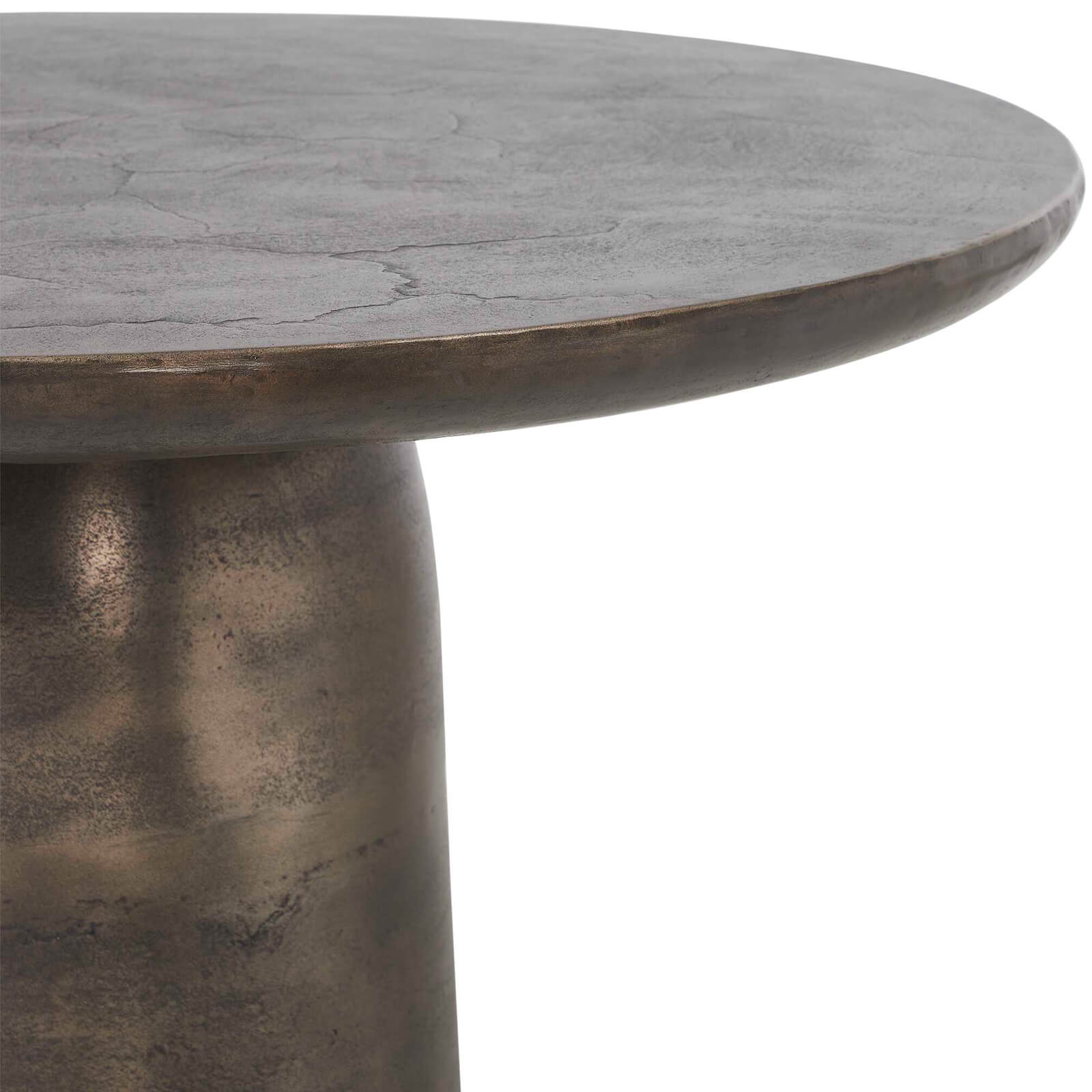 Madrone Indoor-Outdoor Bronze Dining Table by Uttermost