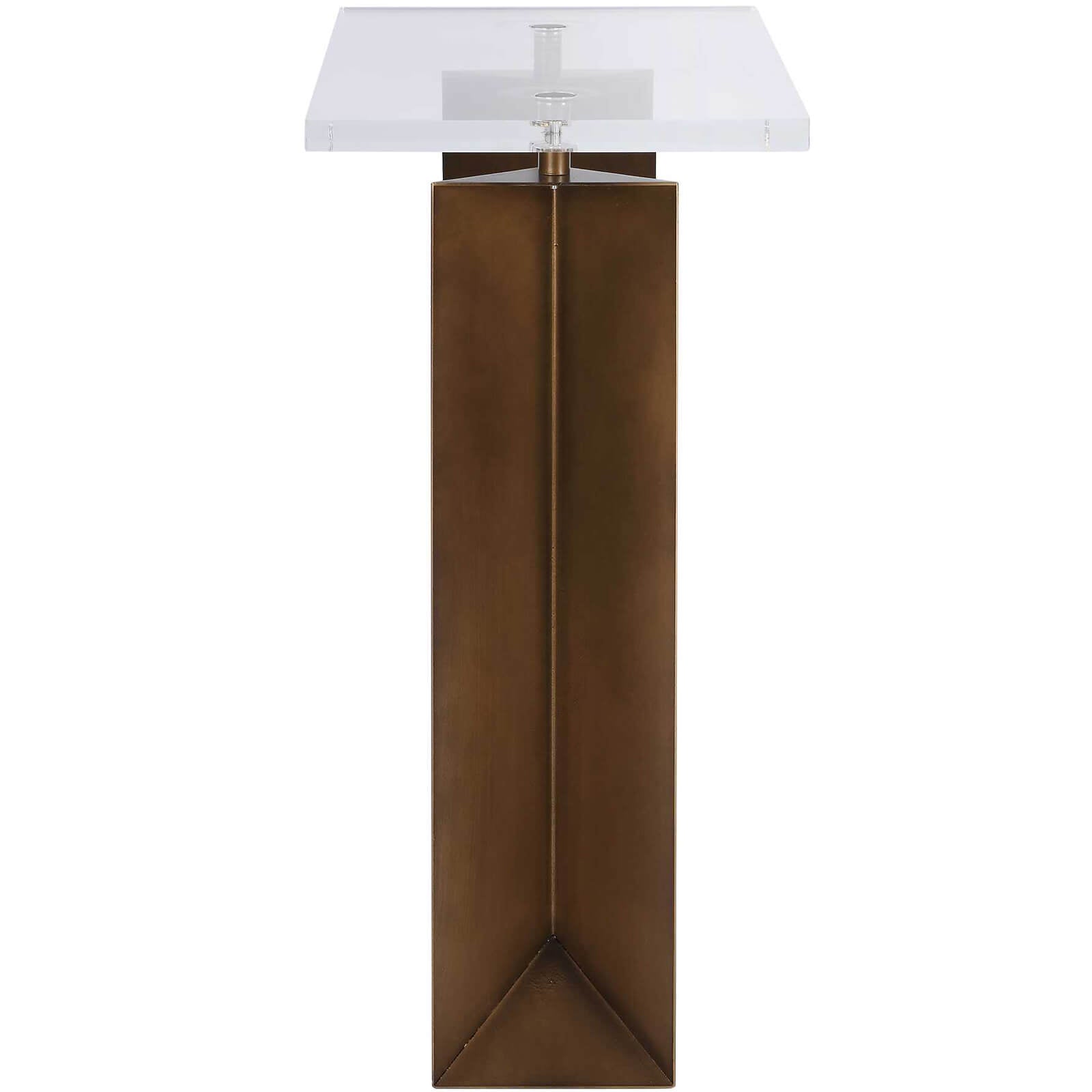 McElroy Modern Bronze Side Table by Uttermost