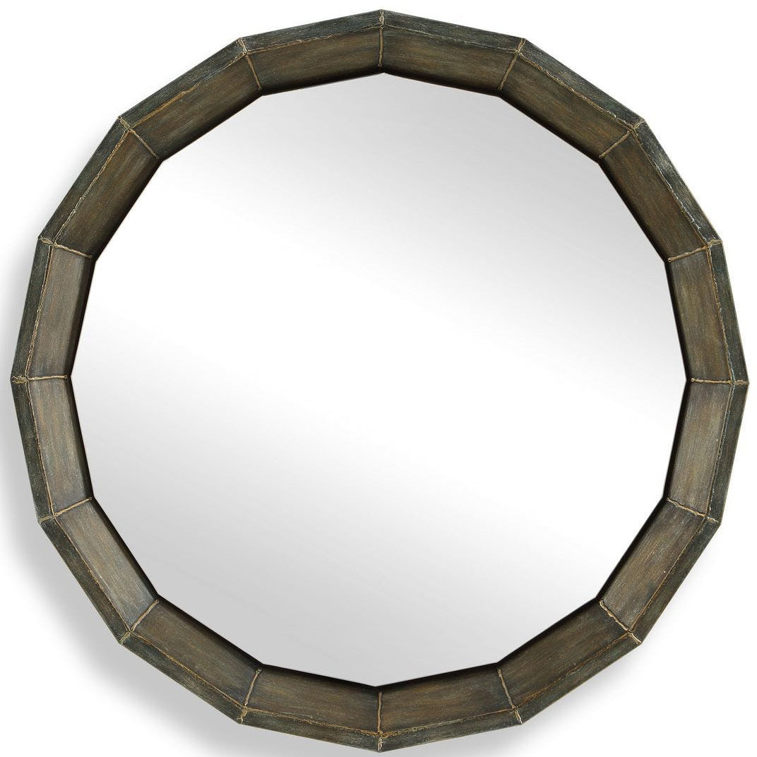 Neve Round Mirror in Bronze by Uttermost