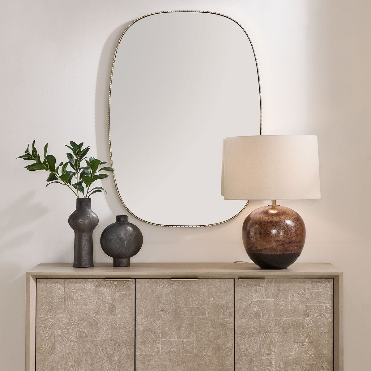 Nidia Mirror in Antique Gold by Uttermost