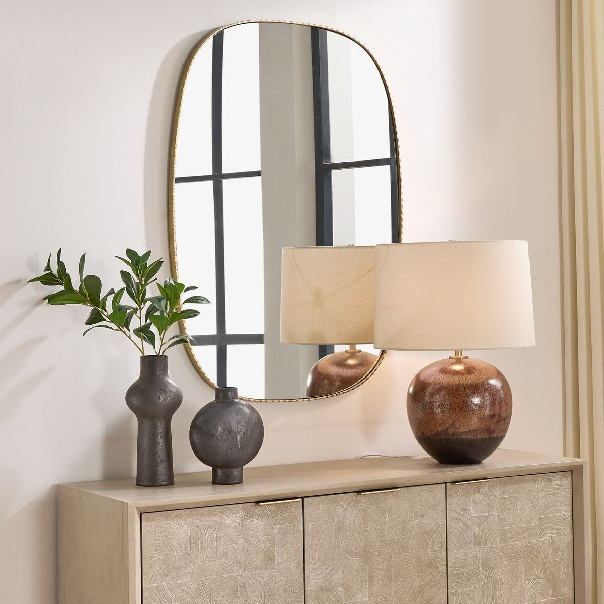Nidia Mirror in Antique Gold by Uttermost