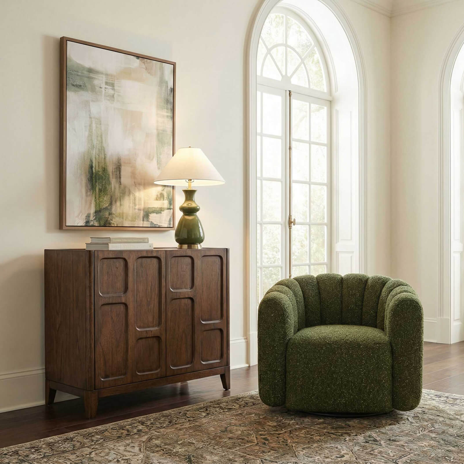 On The Block 2 Door Walnut Cabinet by Uttermost